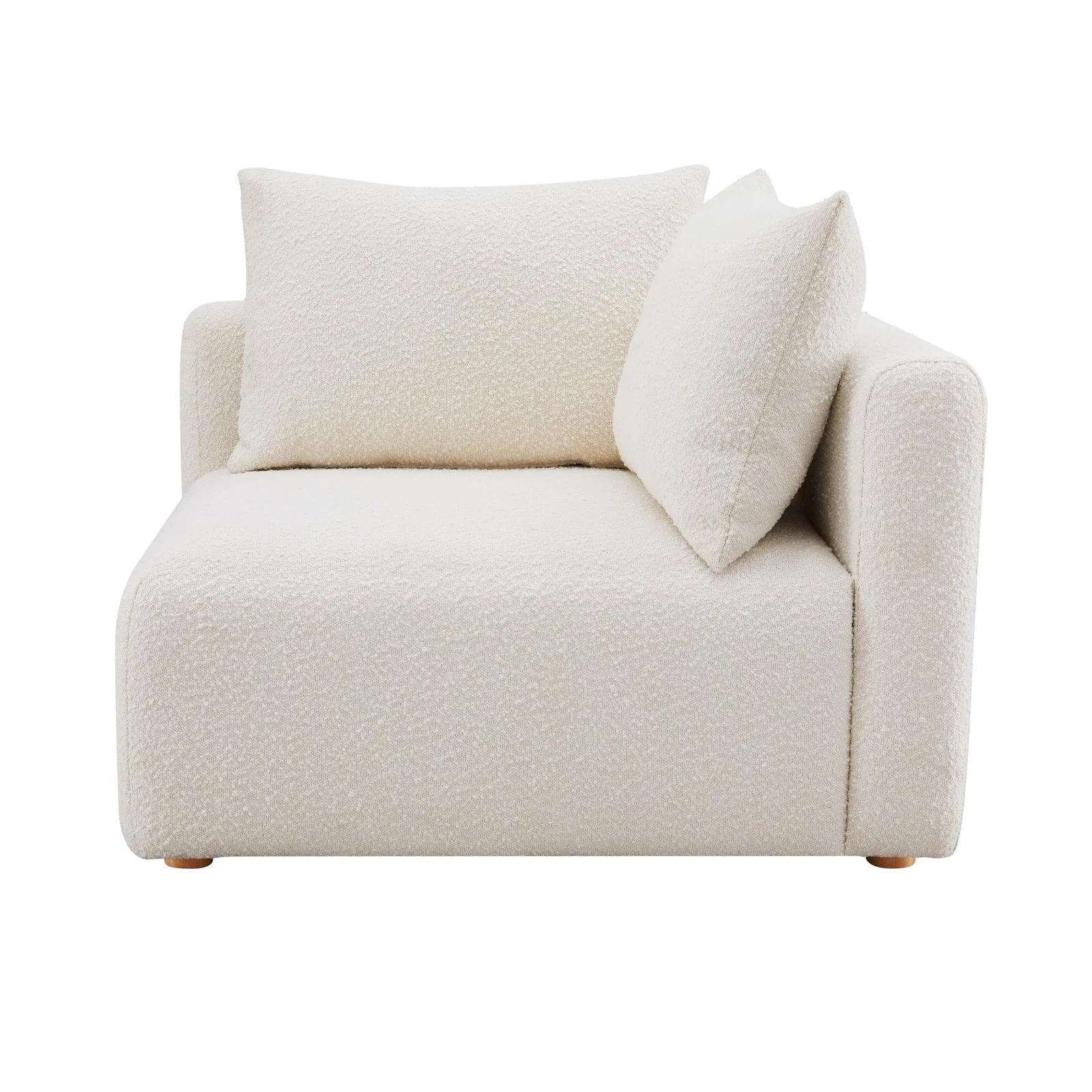 Hangover Cream Boucle Modular Corner Chair - Image 5