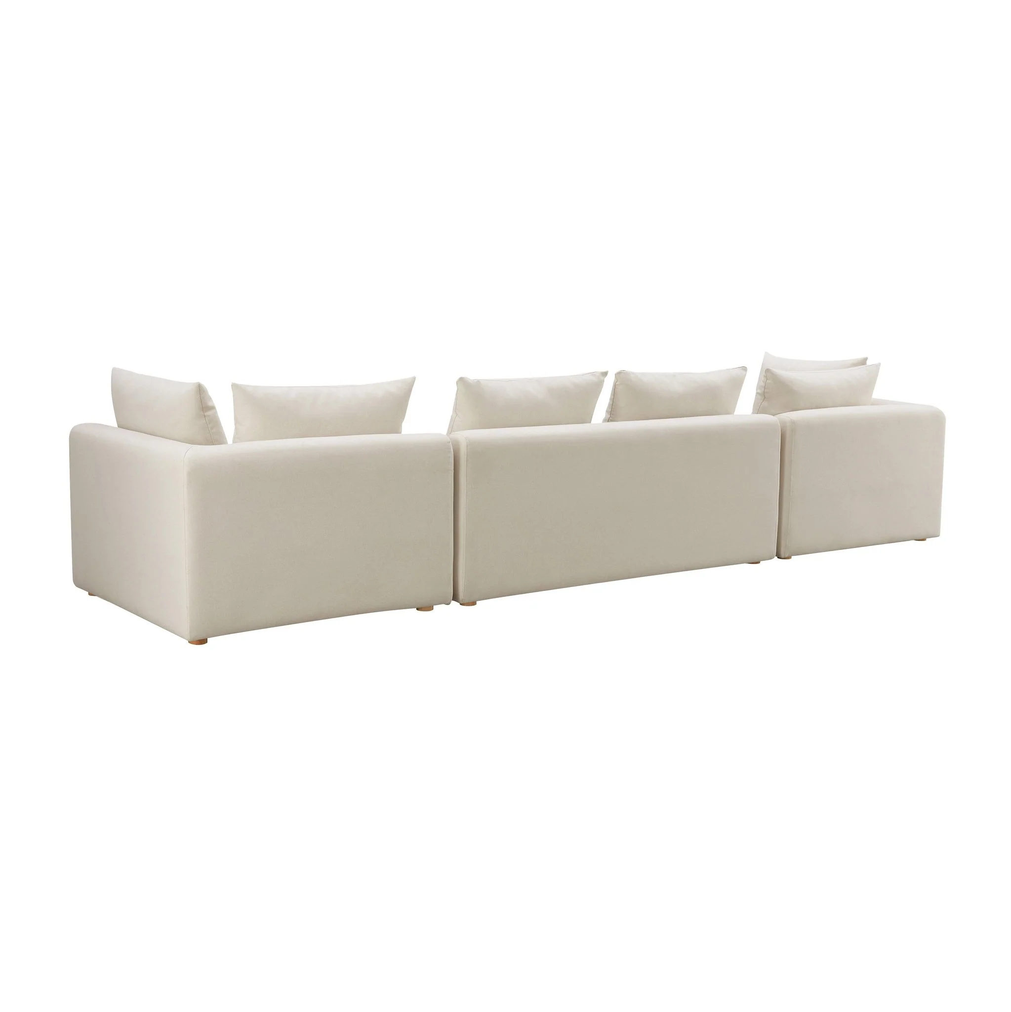 Hangover Cream Performance Linen 145 inch Long Sofa - Image 4