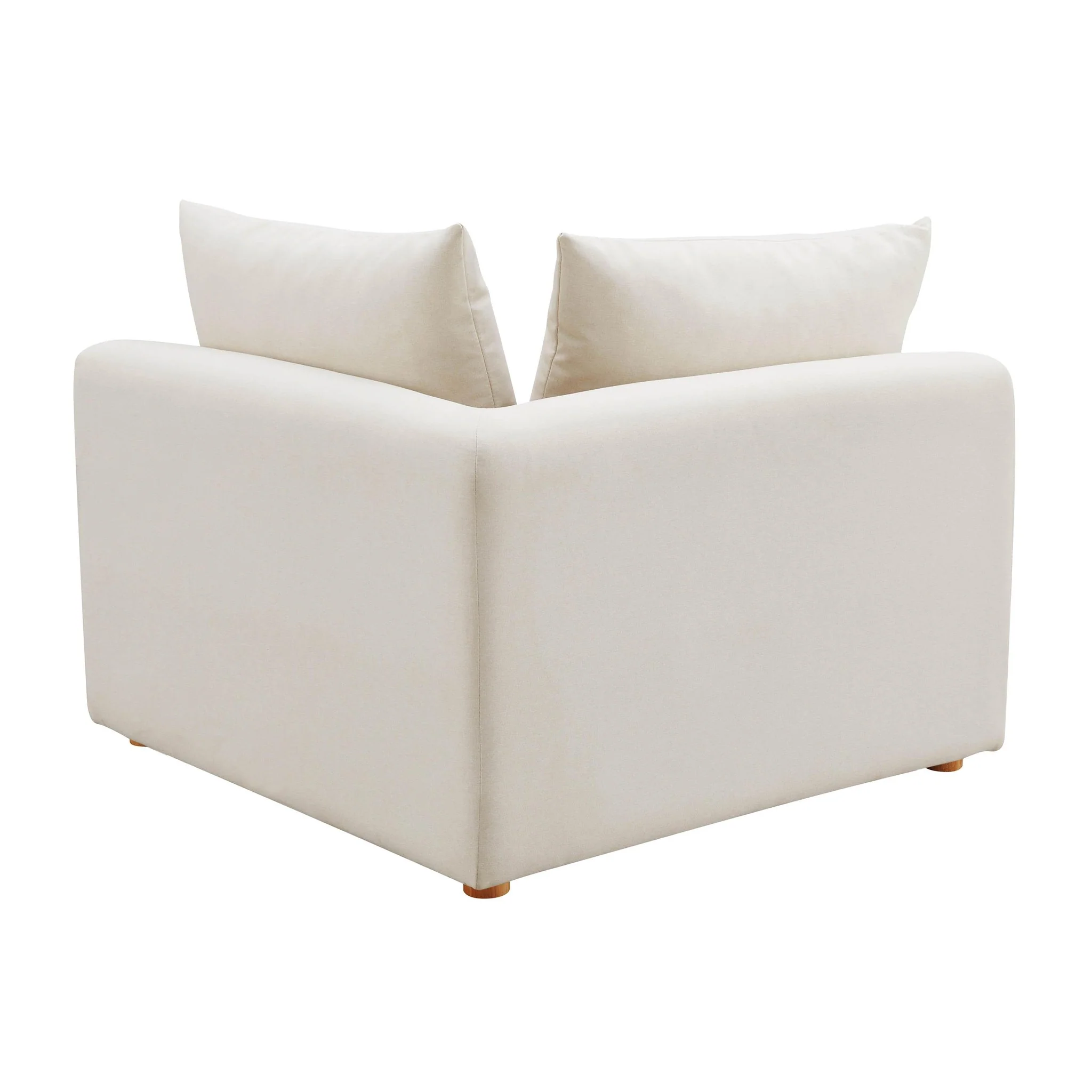 Hangover Cream Performance Linen Modular Corner Chair - Image 6