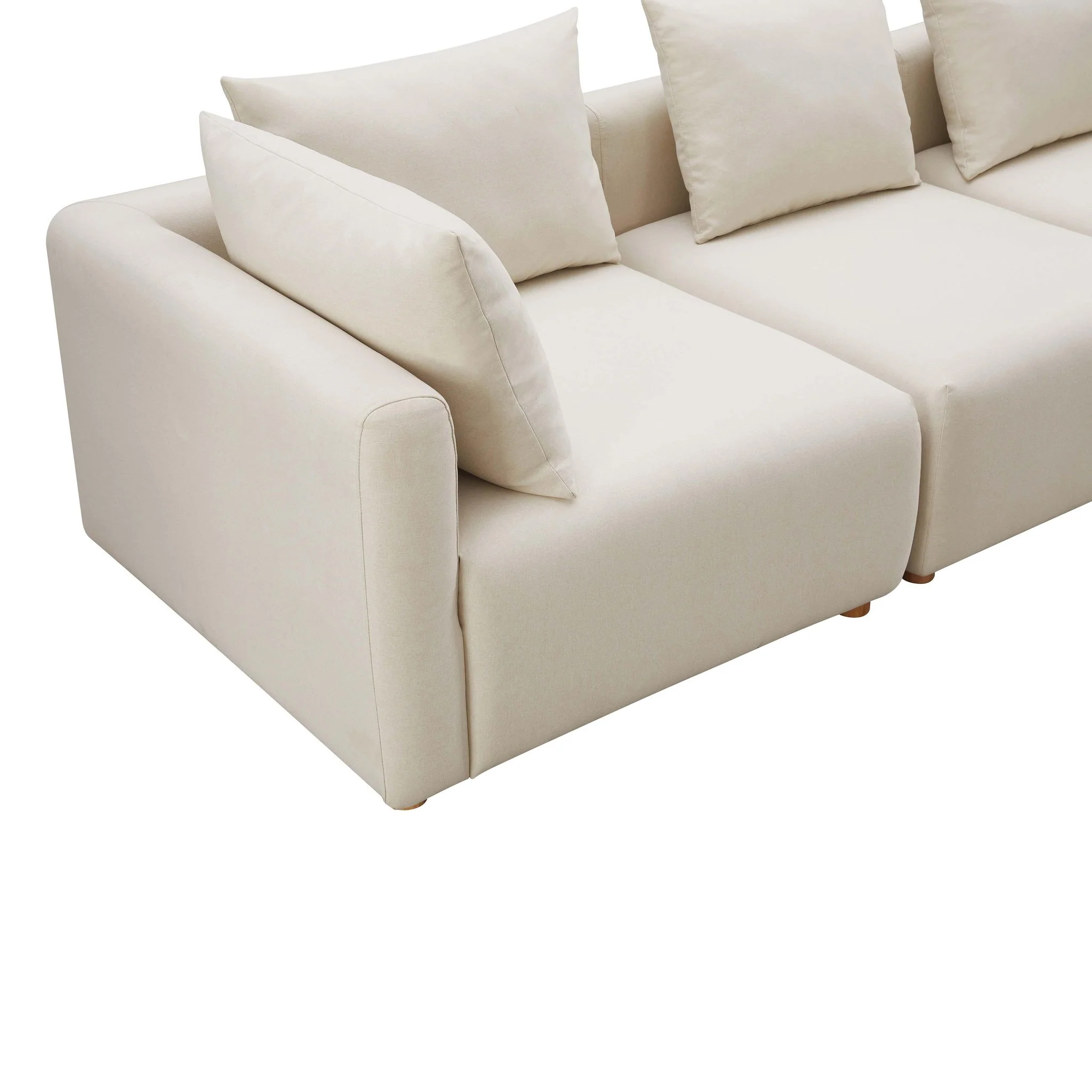 Hangover Cream Performance Linen Sofa - Image 6