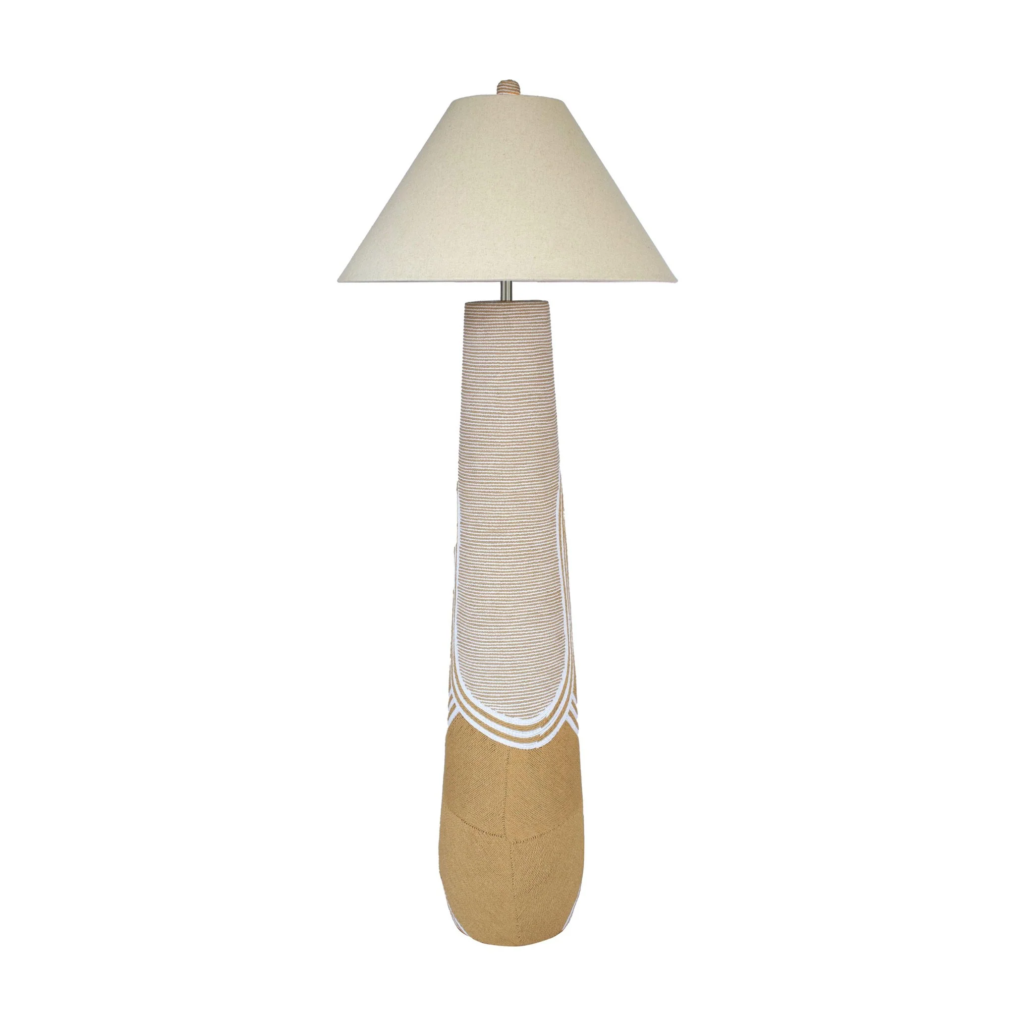 Harlee Natural Woven Floor Lamp - Image 3
