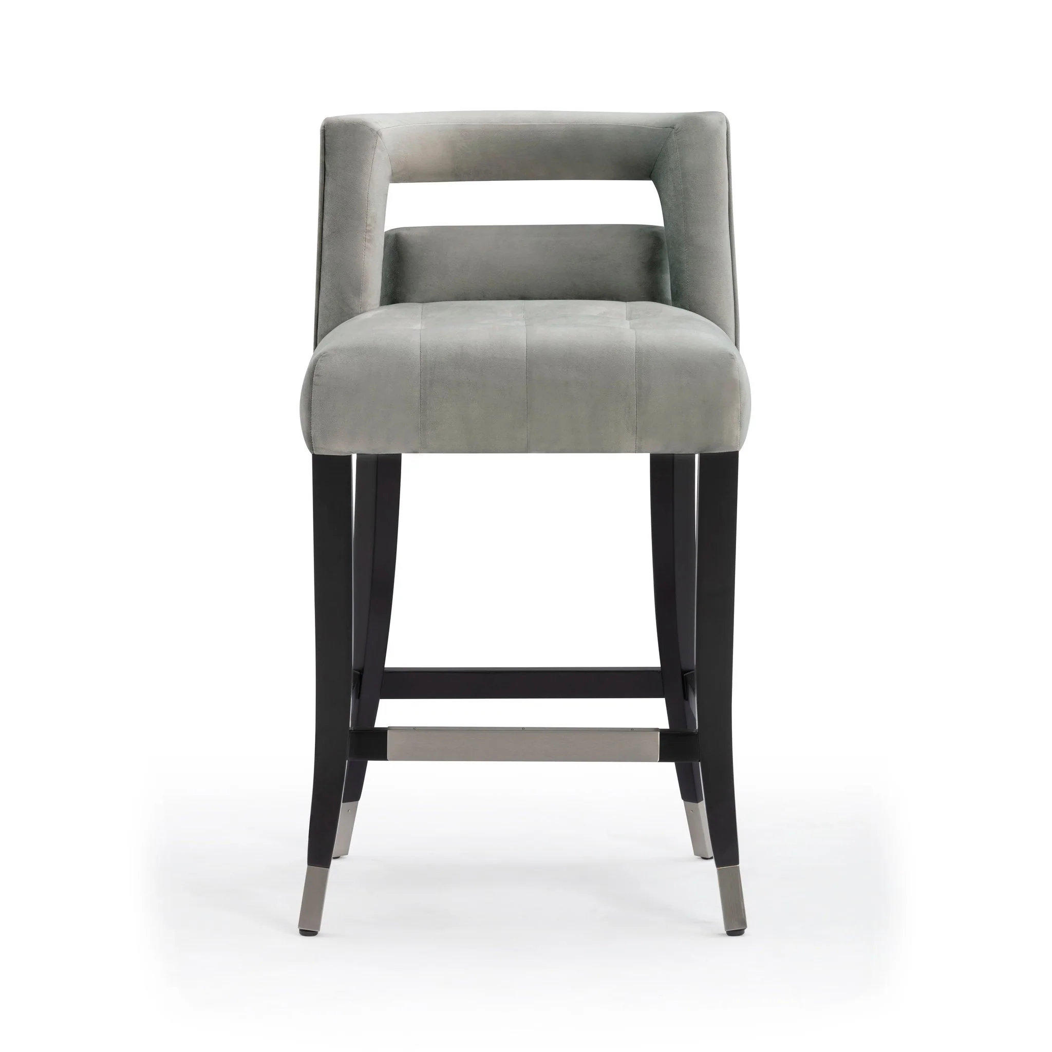 Hart Grey Velvet Counter Stool - Image 3