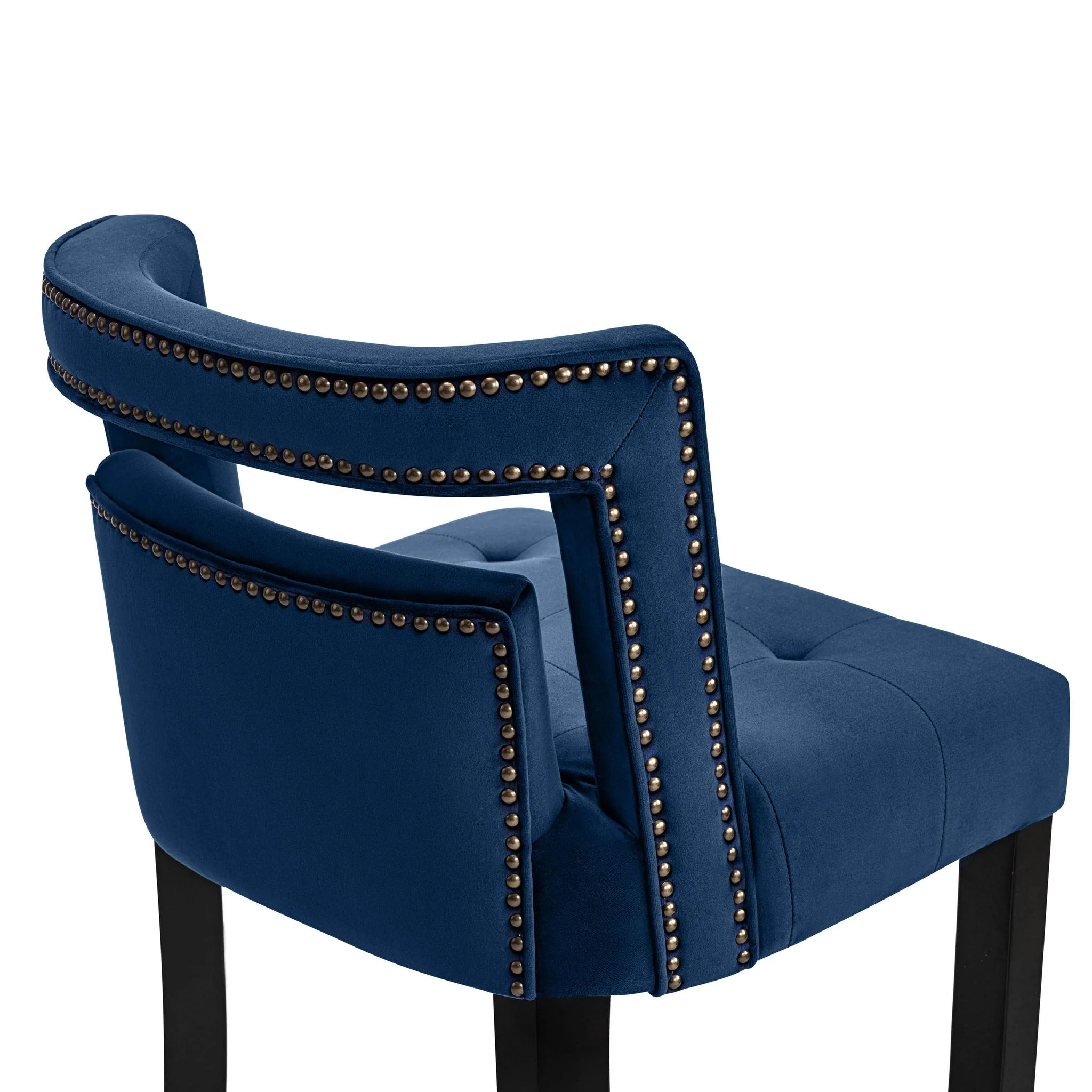 Hart Navy Velvet Bar Stool - Image 5