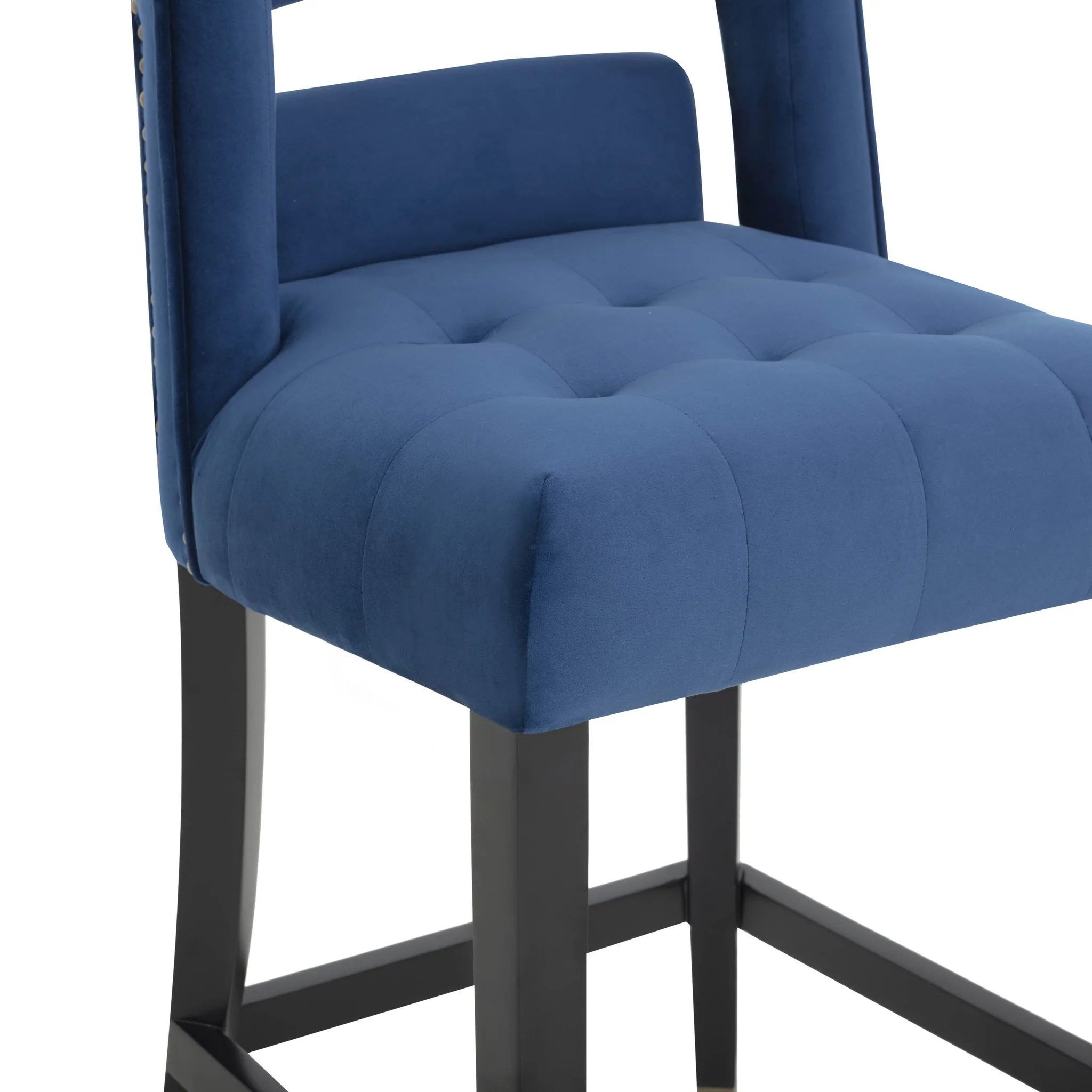 Hart Navy Velvet Counter Stool - Image 6