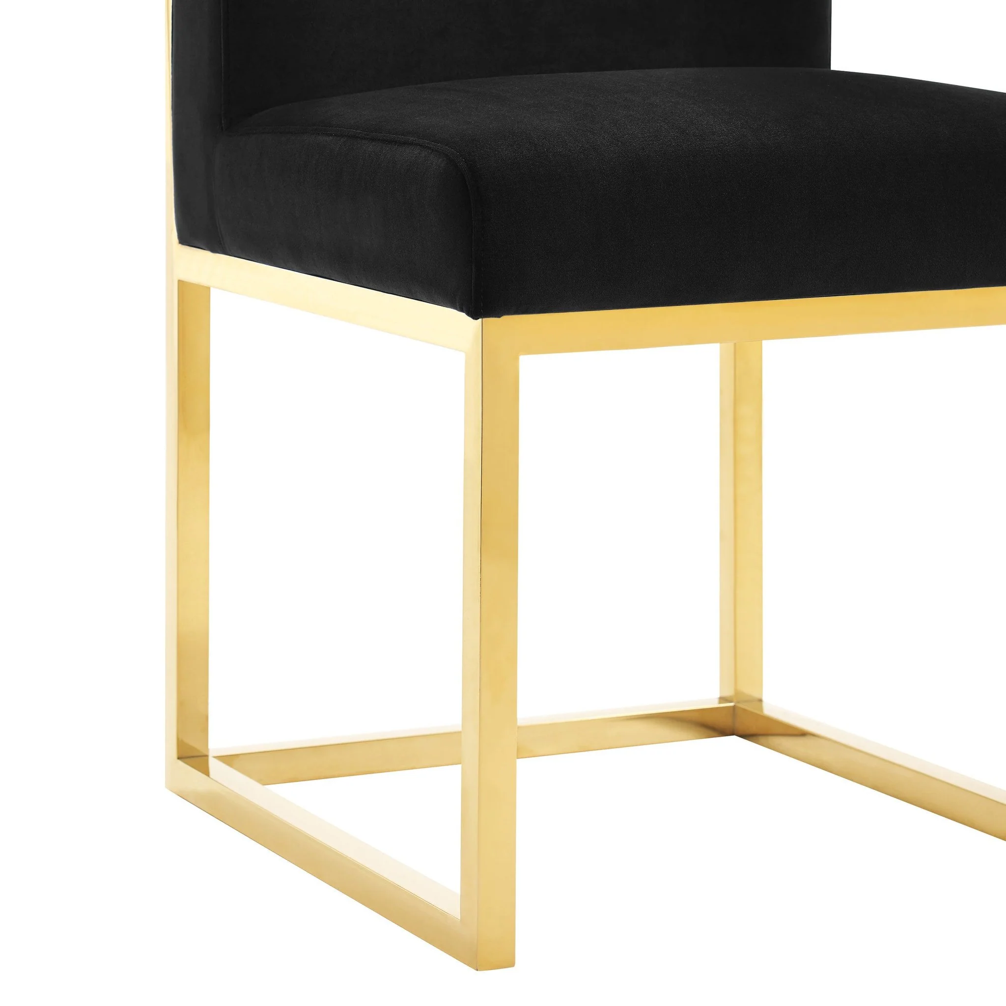 Haute Black Velvet Chair - Image 5