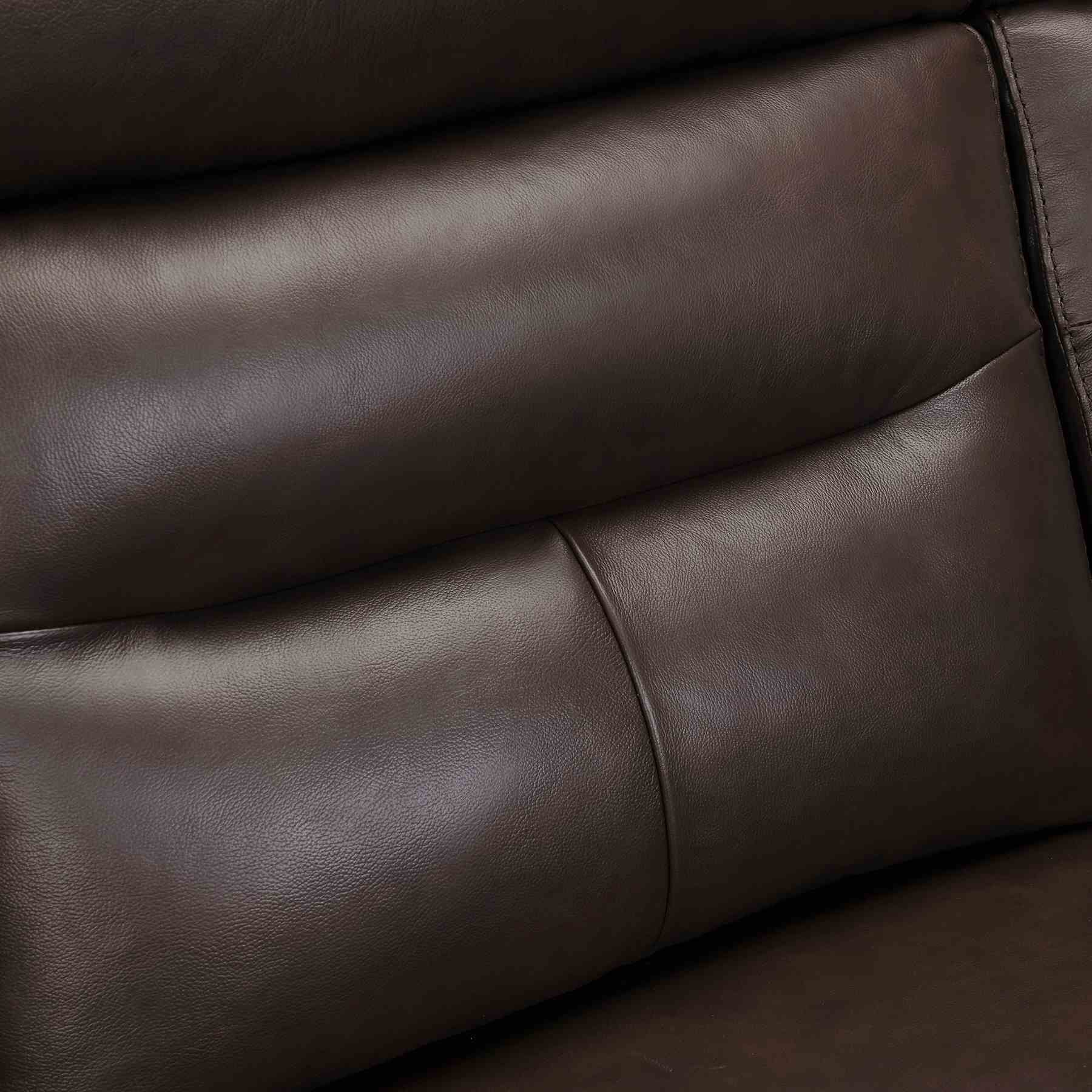 Hayward 82" Espresso Genuine Leather Power Reclining Sofa - Image 6