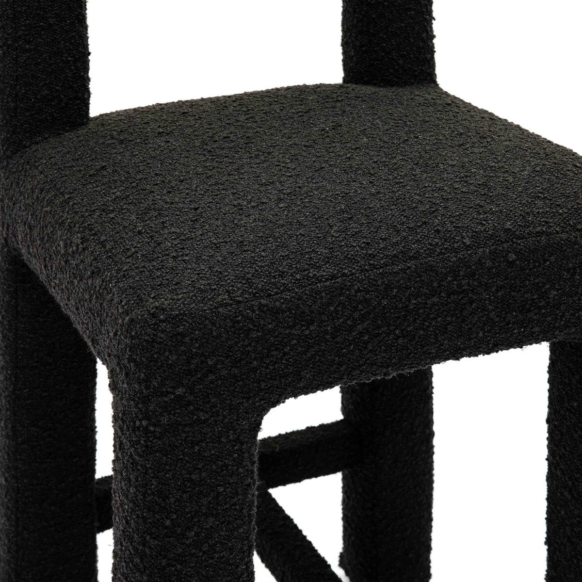 Hazel Black Boucle Counter Stool - Image 5