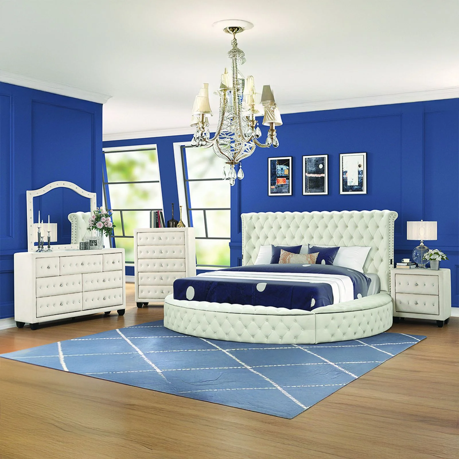 Hazel King Bed 5 Cream - Image 17