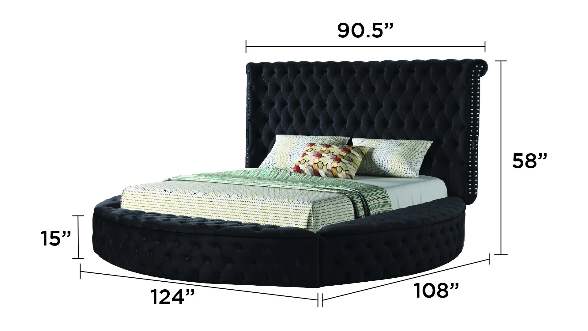 Hazel King Bed Black - Image 4