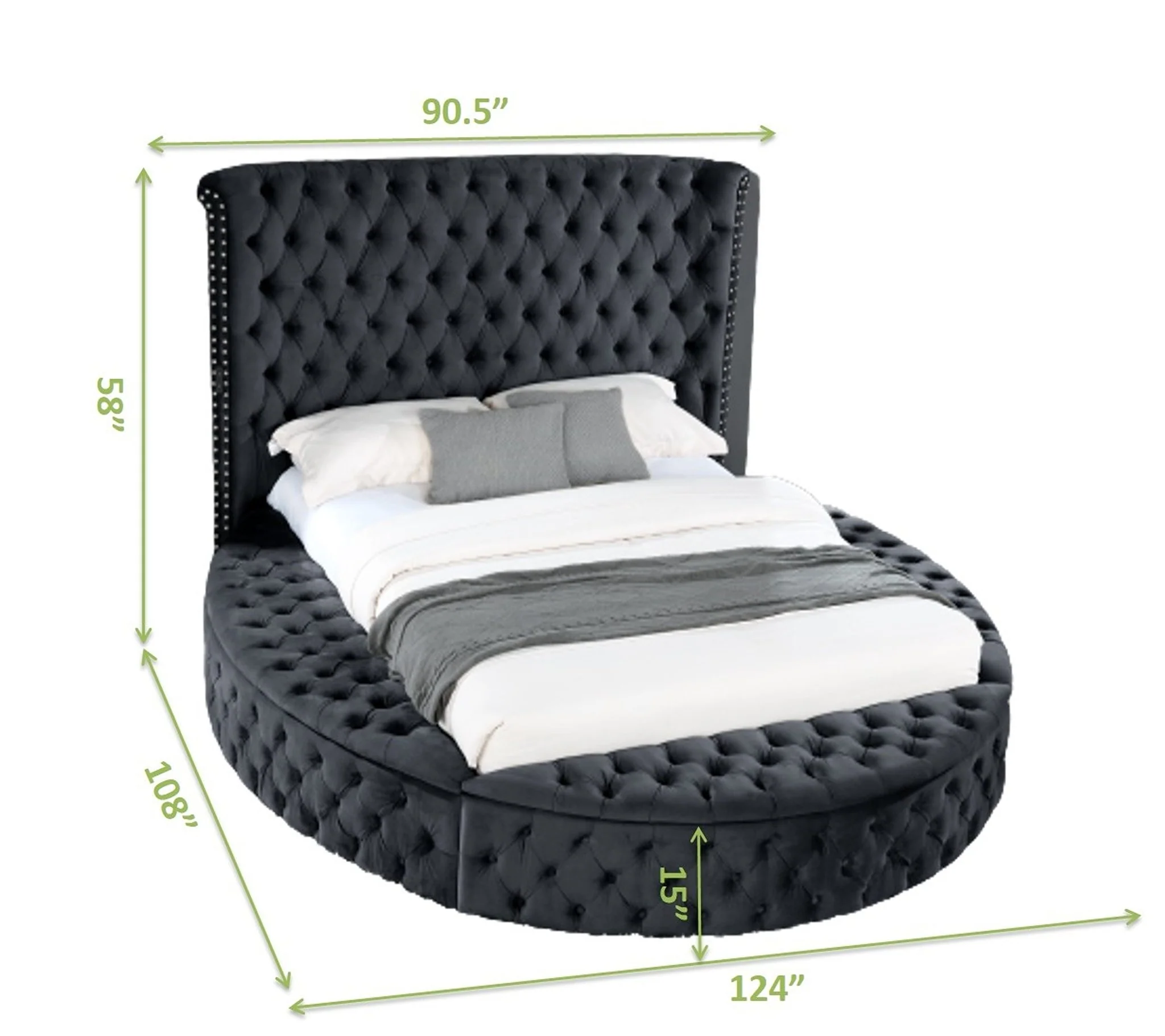 Hazel King Bed Black - Image 5