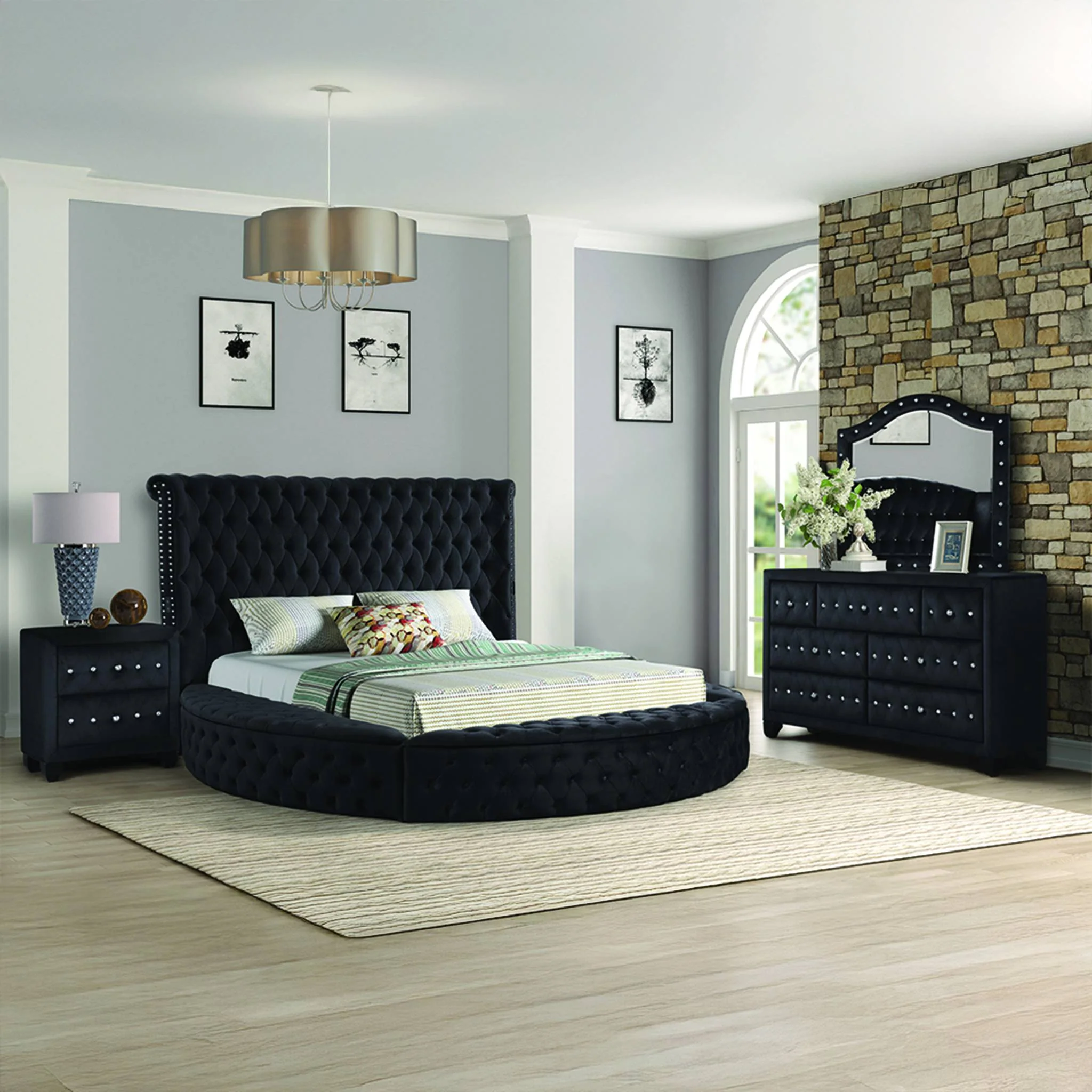 Hazel Queen Bed 4 Black - Image 17