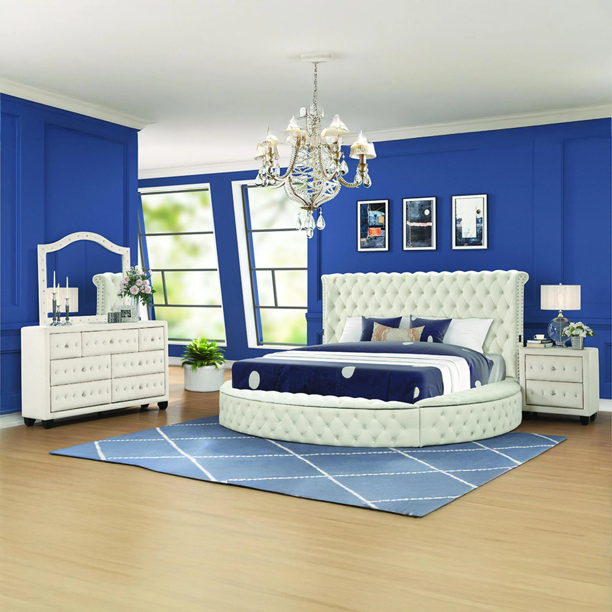 Hazel Queen Bed 4 Cream - Image 16