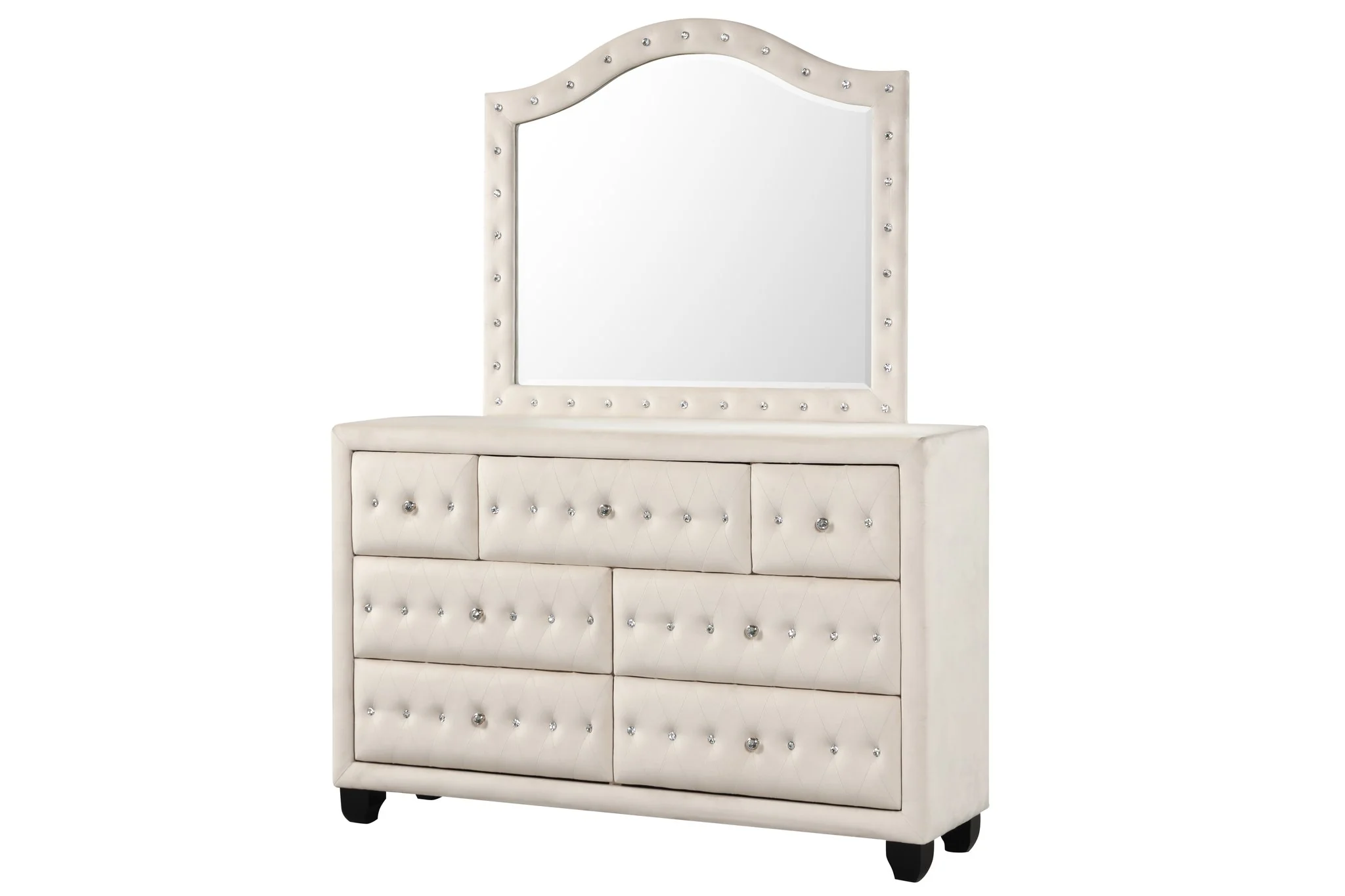 Hazel Queen Bed 4 Cream - Image 6