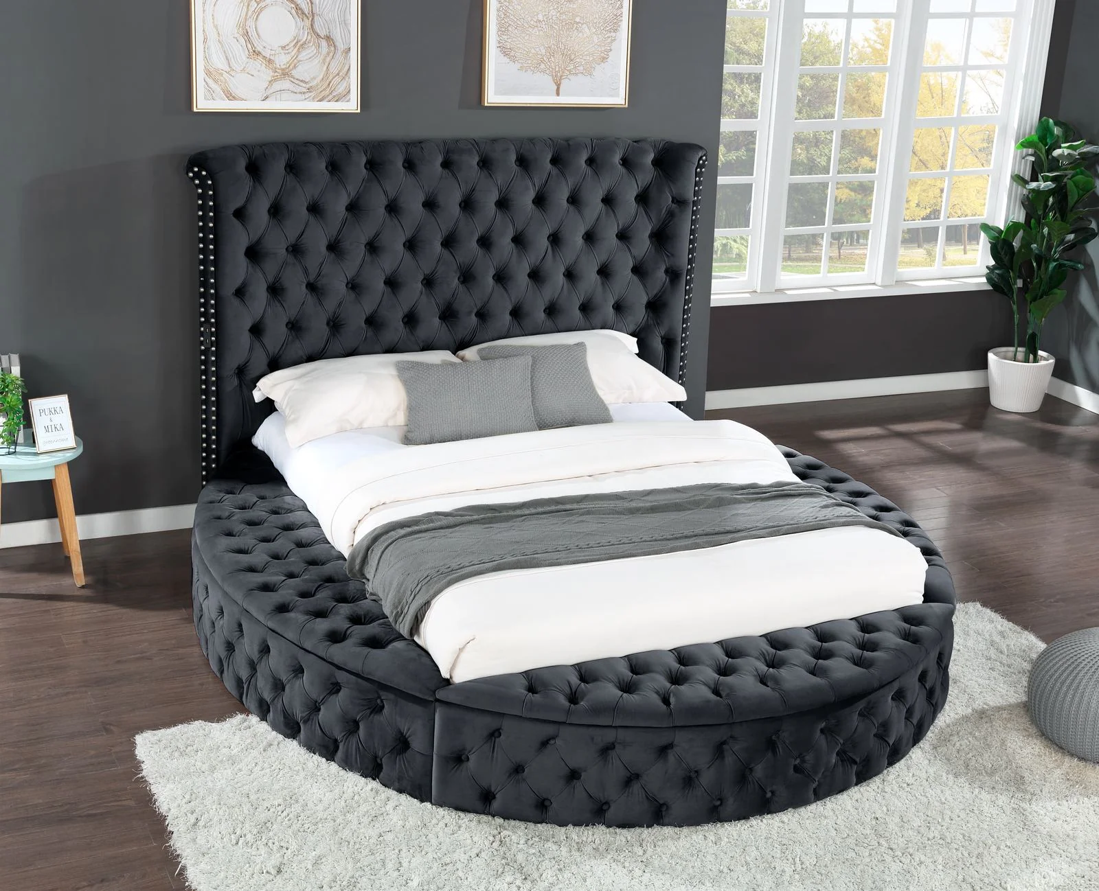 Hazel Queen Bed 5 Black - Image 2