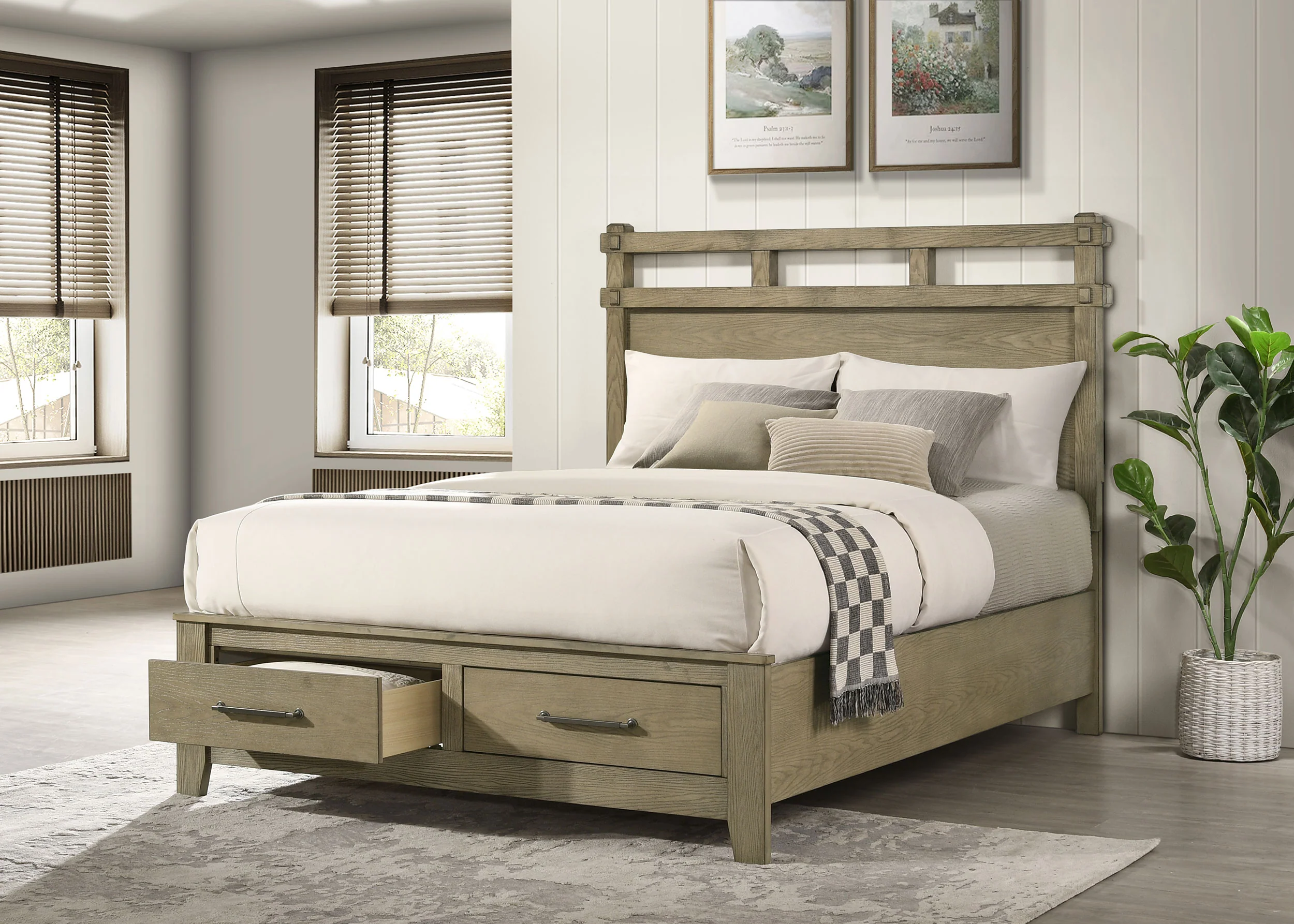 Hazlewood Panel Platform Storage Bed - Image 12