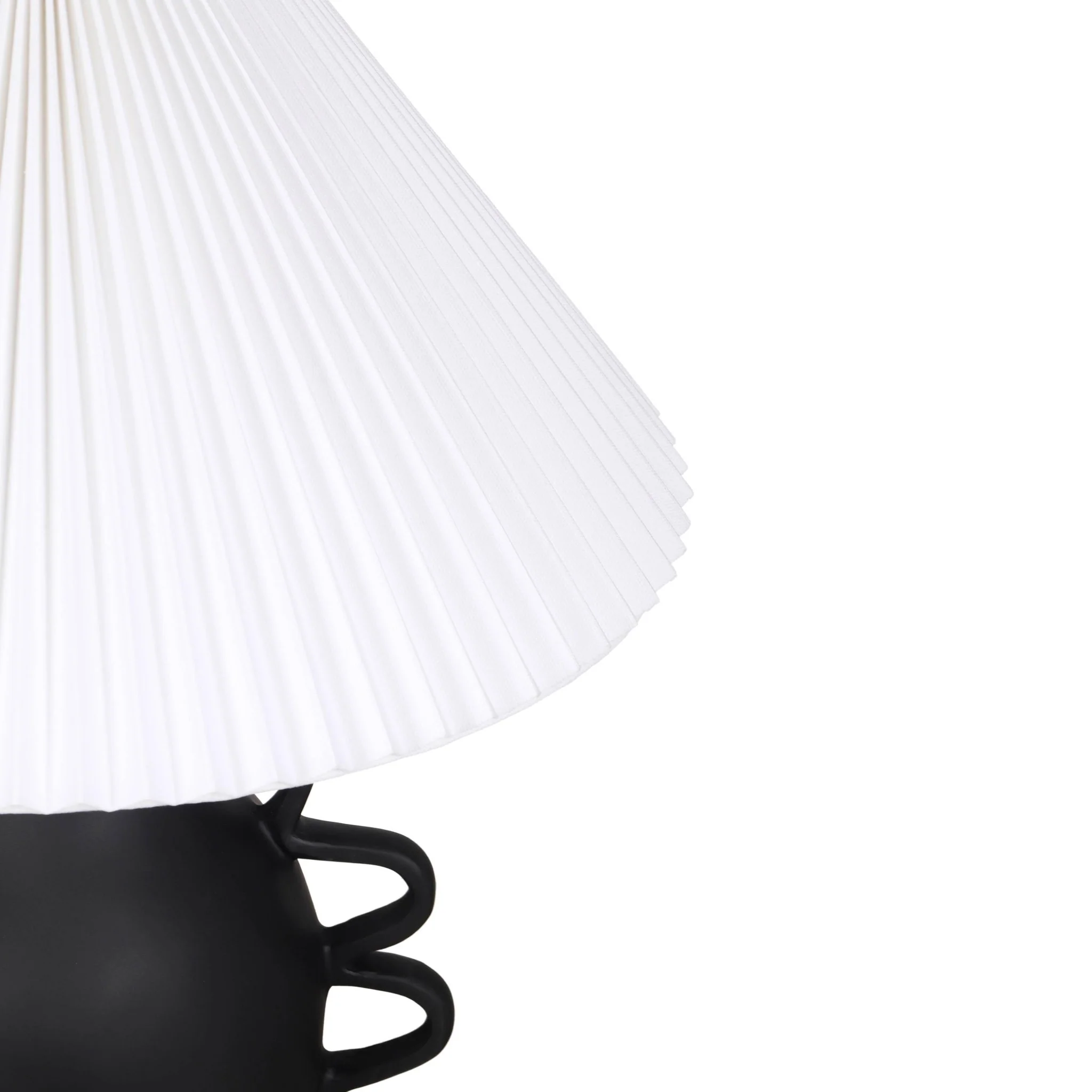 Hazza Black Pleated Table Lamp - Image 5
