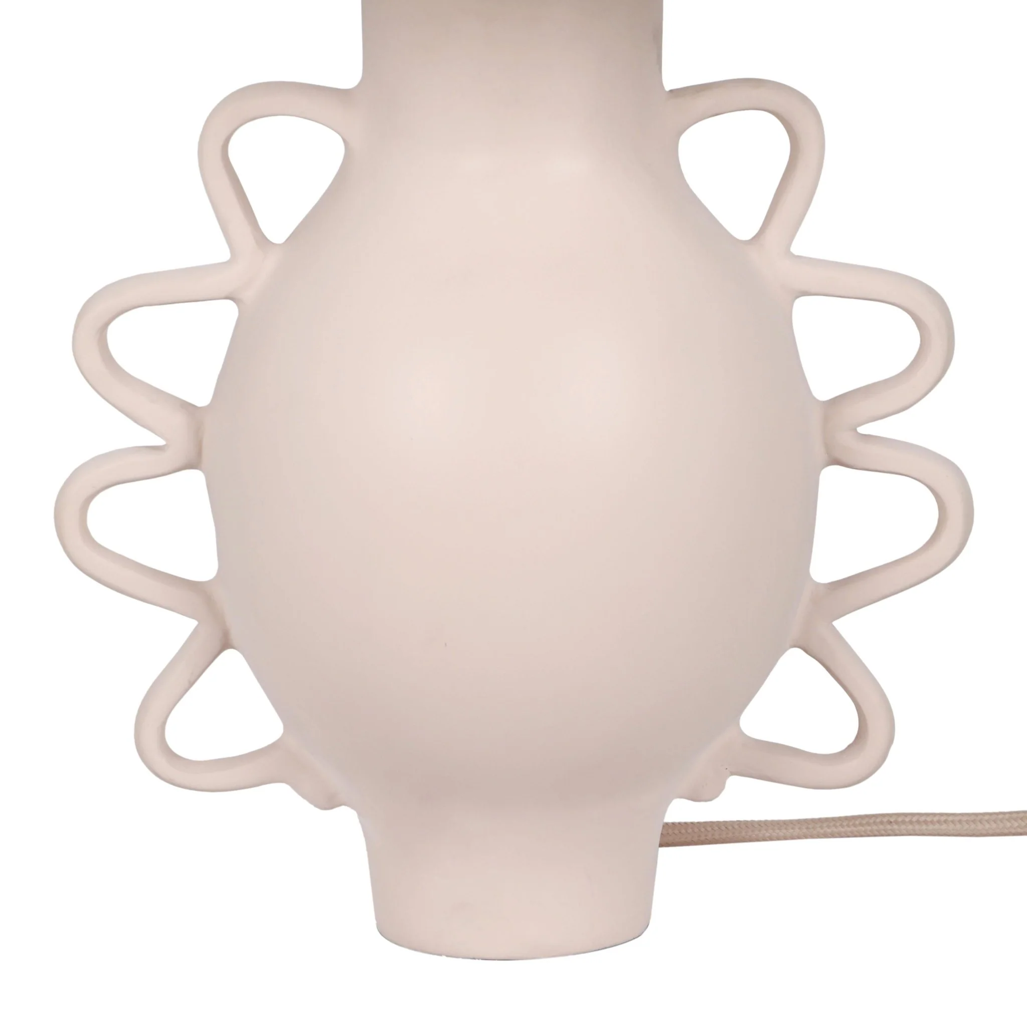 Hazza Cream Pleated Table Lamp - Image 4