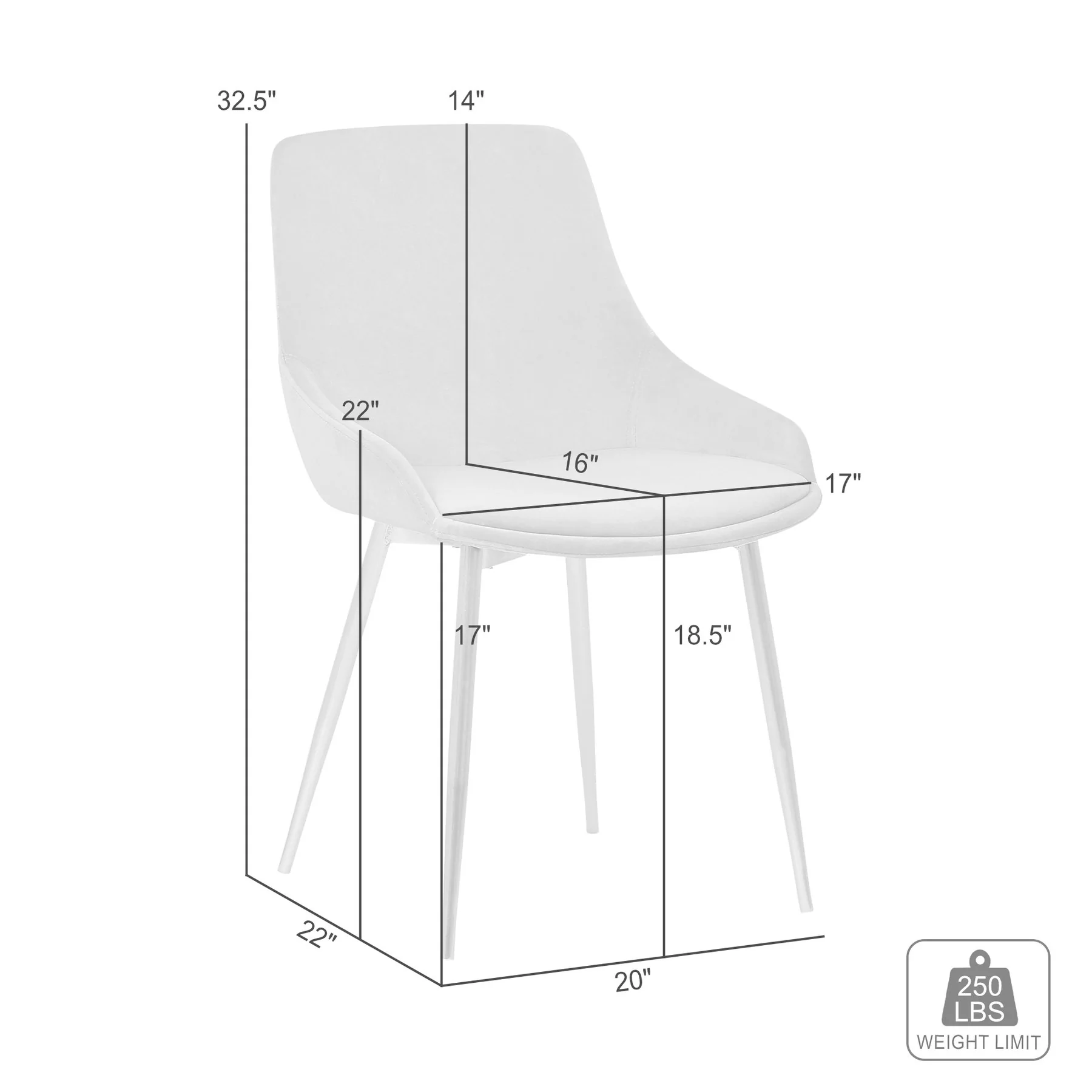 Heidi Gray Velvet Dining Accent Chair with Chrome Metal Legs - Image 6