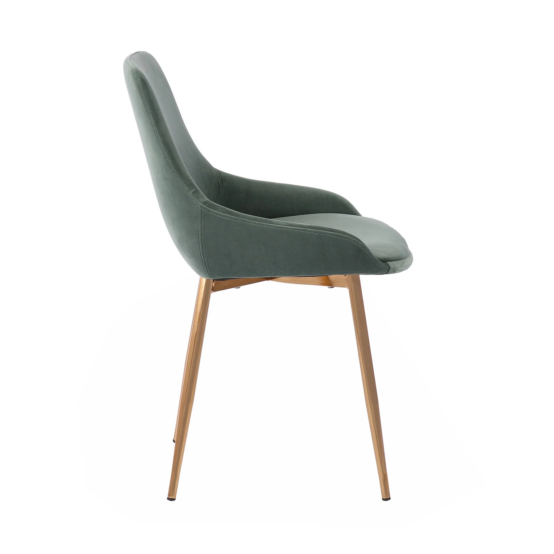 Heidi Sage Velvet Dining Accent Chair - Image 3