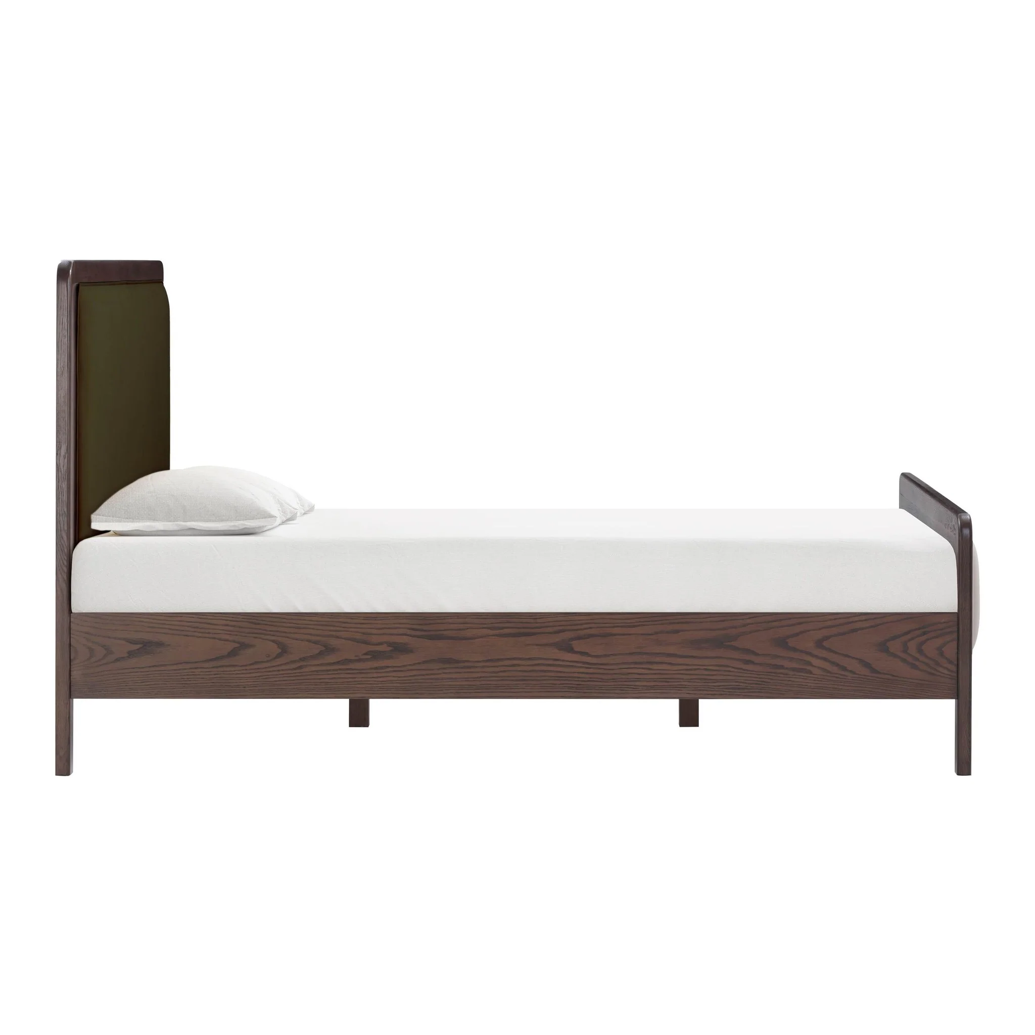 Hella Forest Green Velvet Queen Bed - Image 3