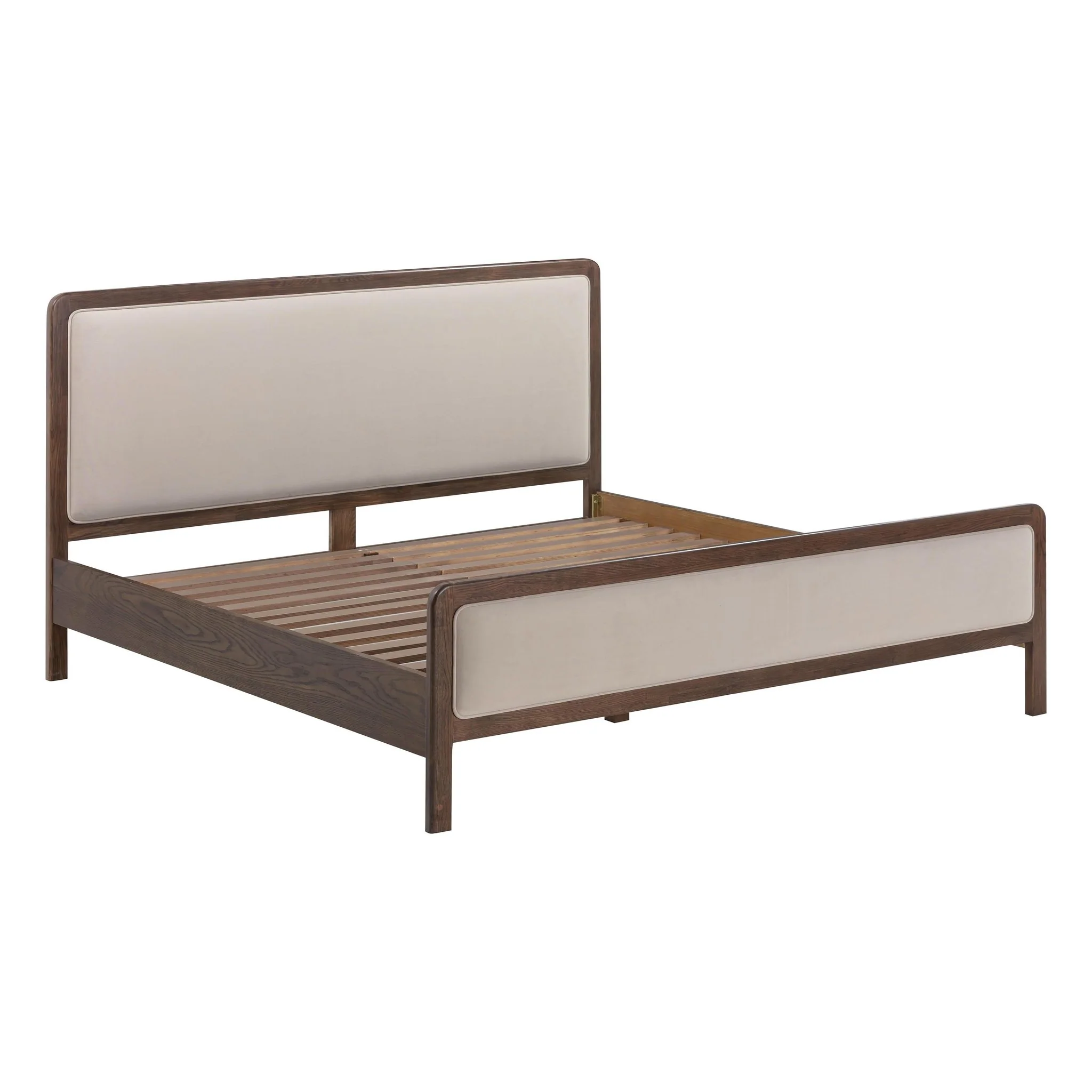 Hella Taupe Velvet King Bed - Image 10