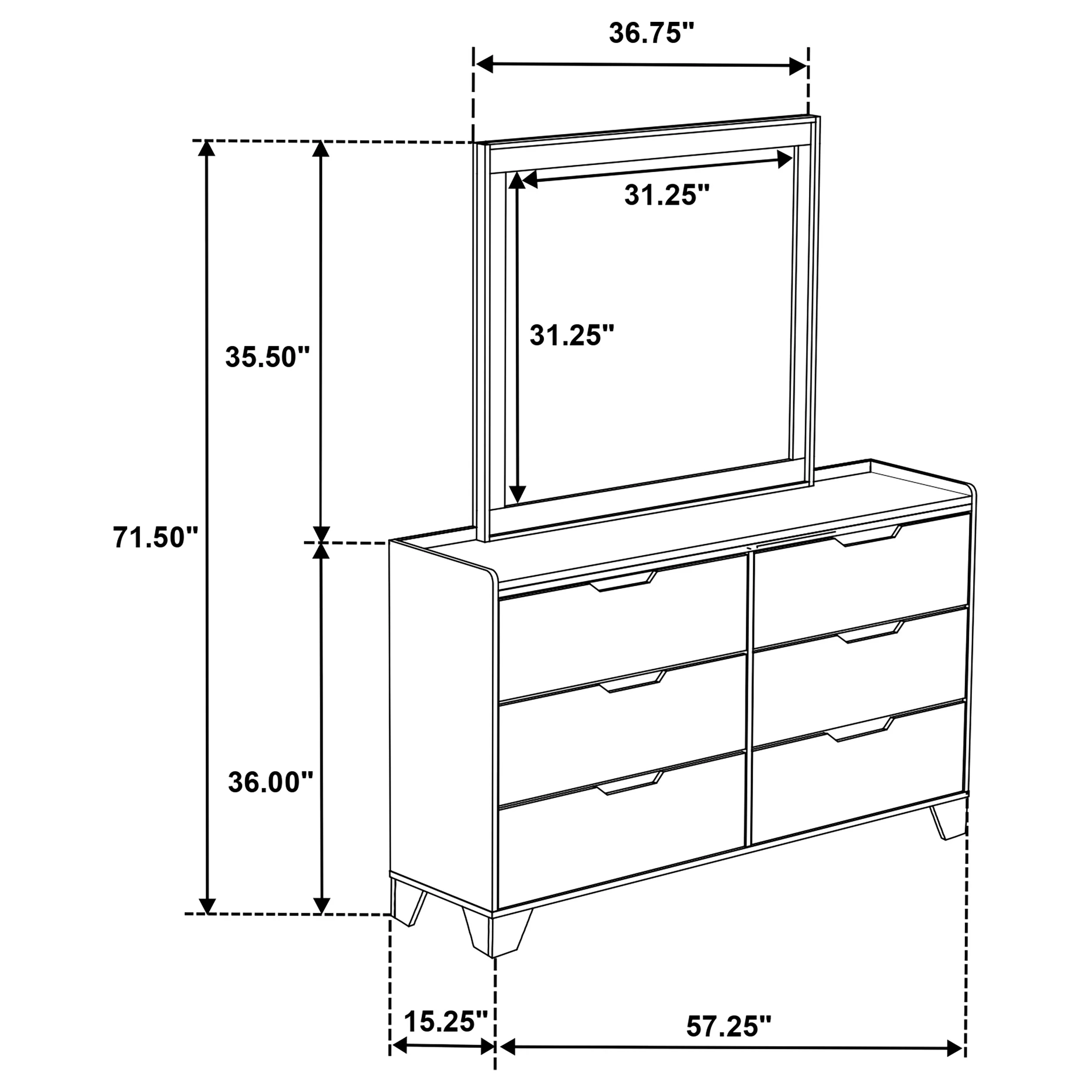 Henderson Dresser with Mirror - Image 11