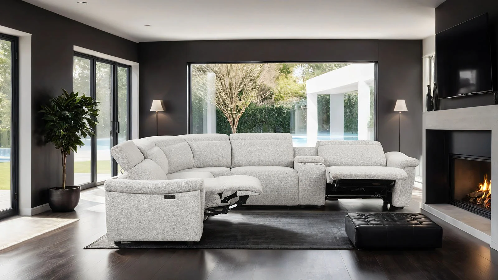 Hieronimus Power Sectional, Light Gray - Image 2