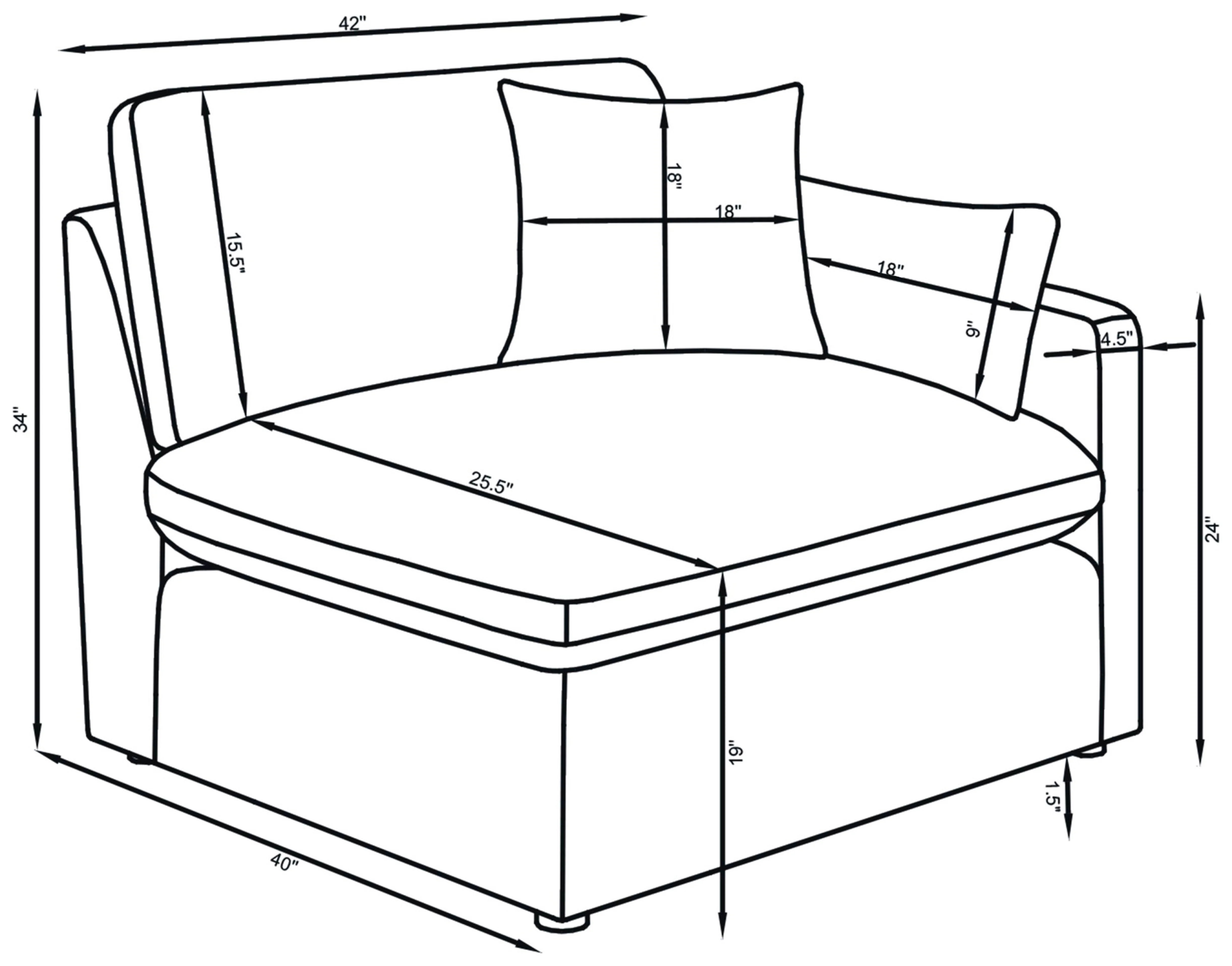 Hobson Modular Sectionals 8 - Image 38