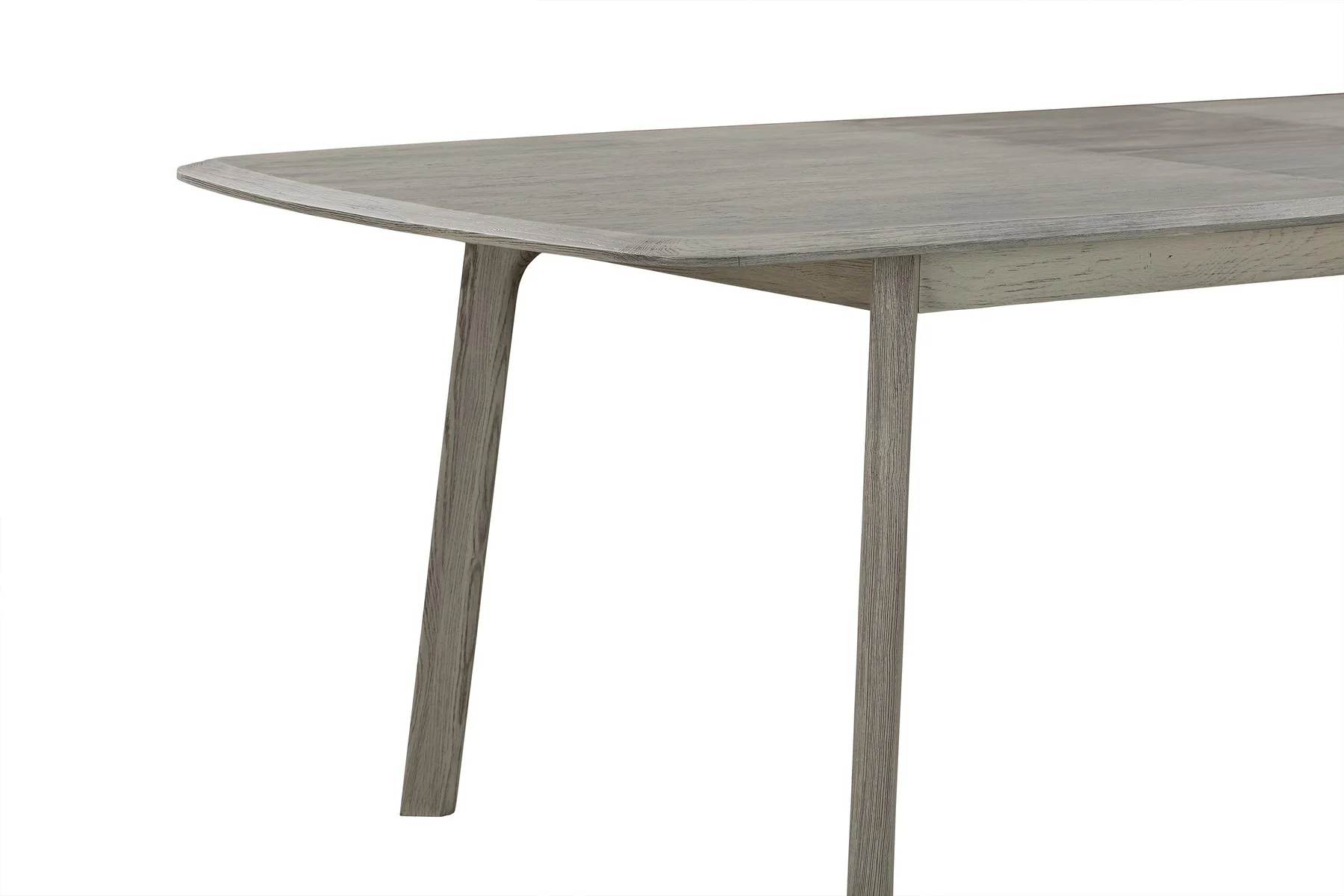 Holland Extendable Rectangle 98" Dining Table in Gray Oak - Image 4