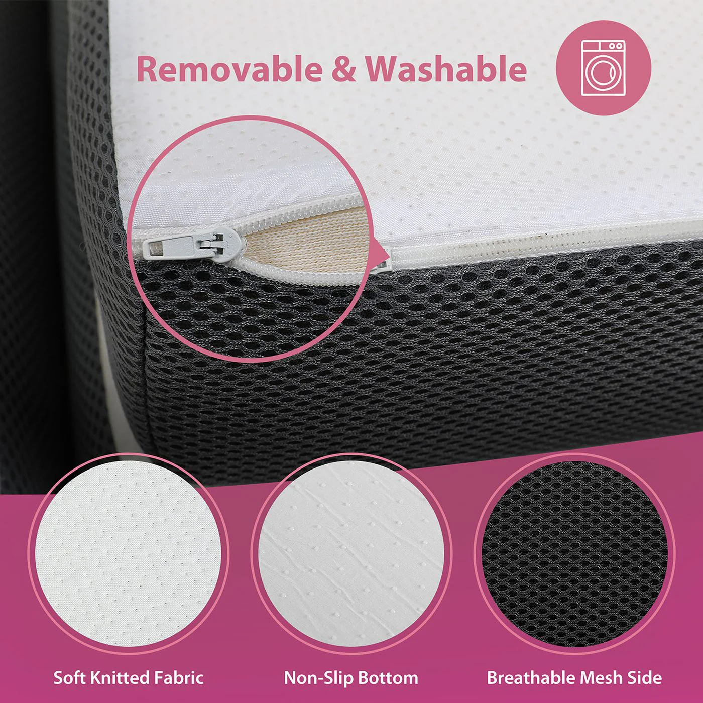 Hollyhock 3" Full Tri-Fold Memory Foam Topper - Image 7