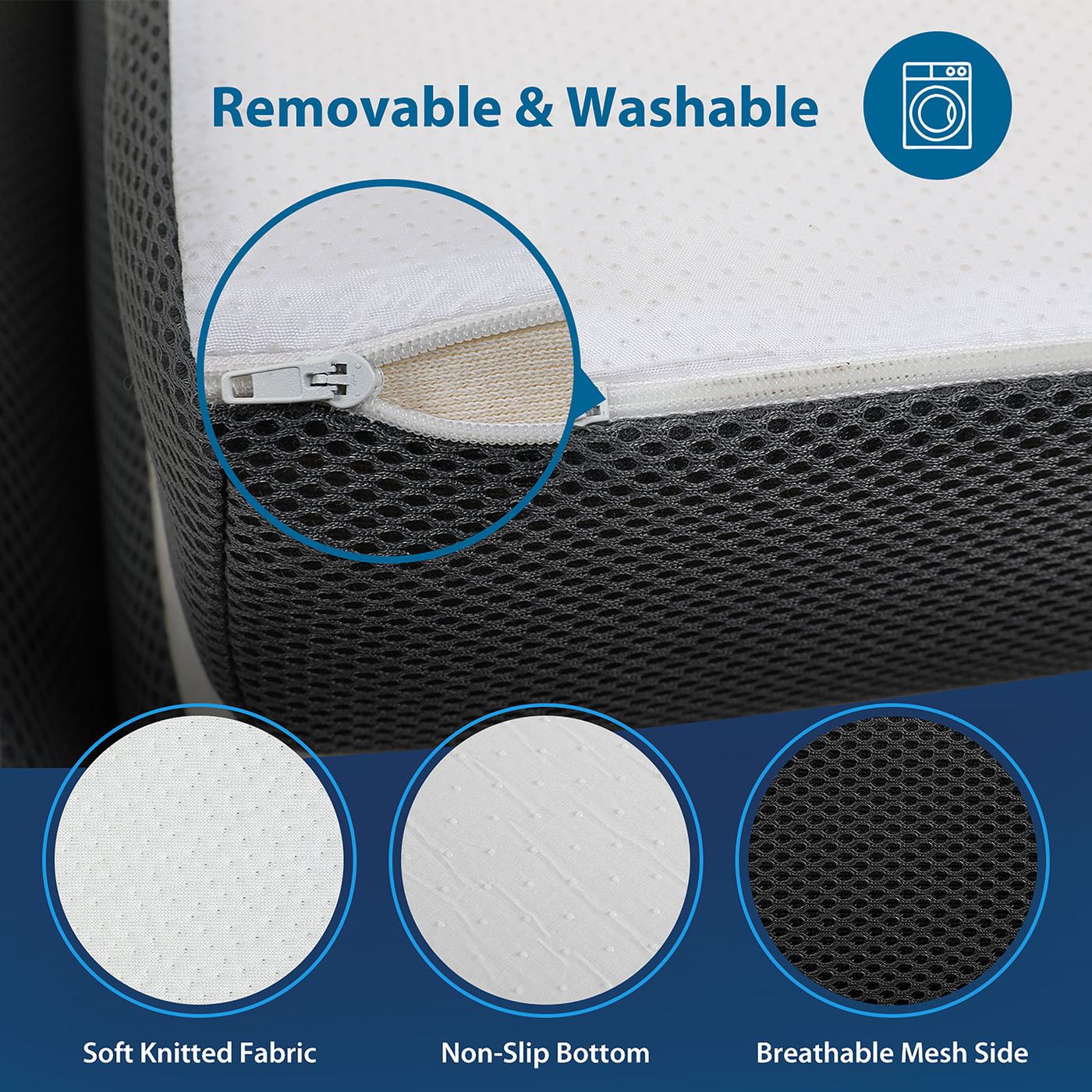 Hollyhock 4" TXL Tri-Fold Memory Foam Topper - Image 7