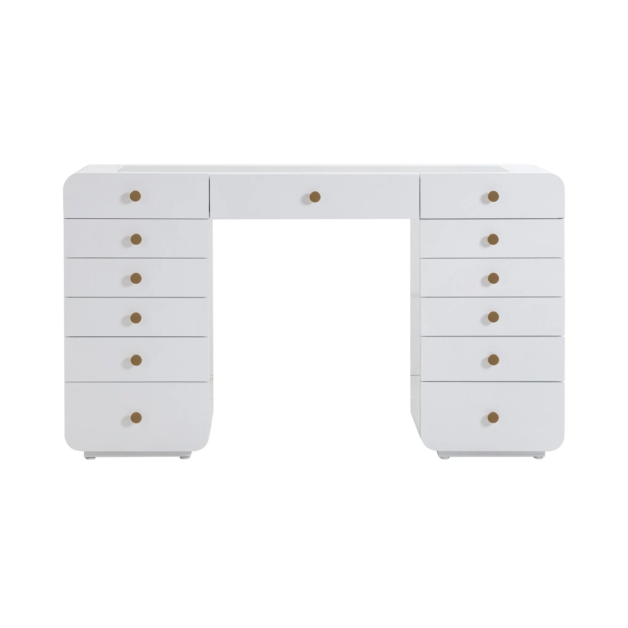 Hollywood White Vanity Desk - Image 3