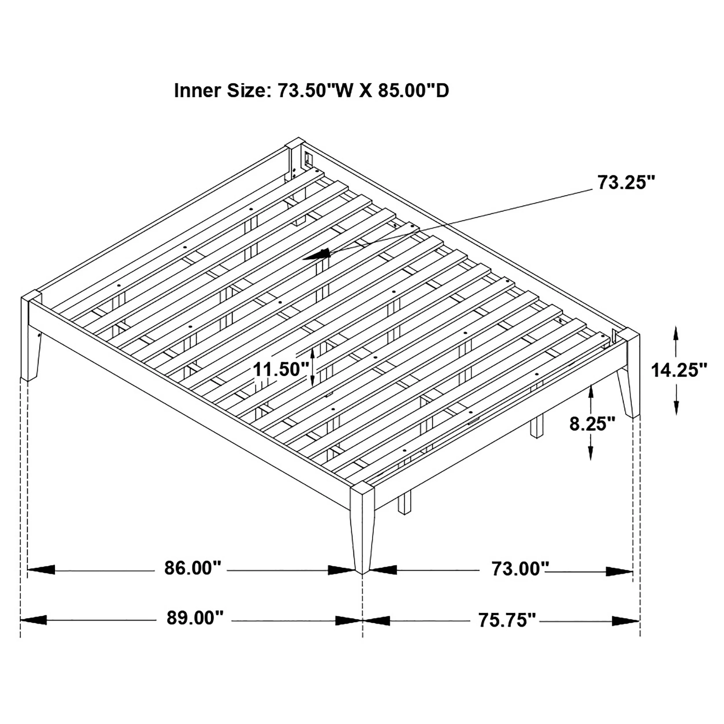 Hounslow Platform Bed Base - Image 65