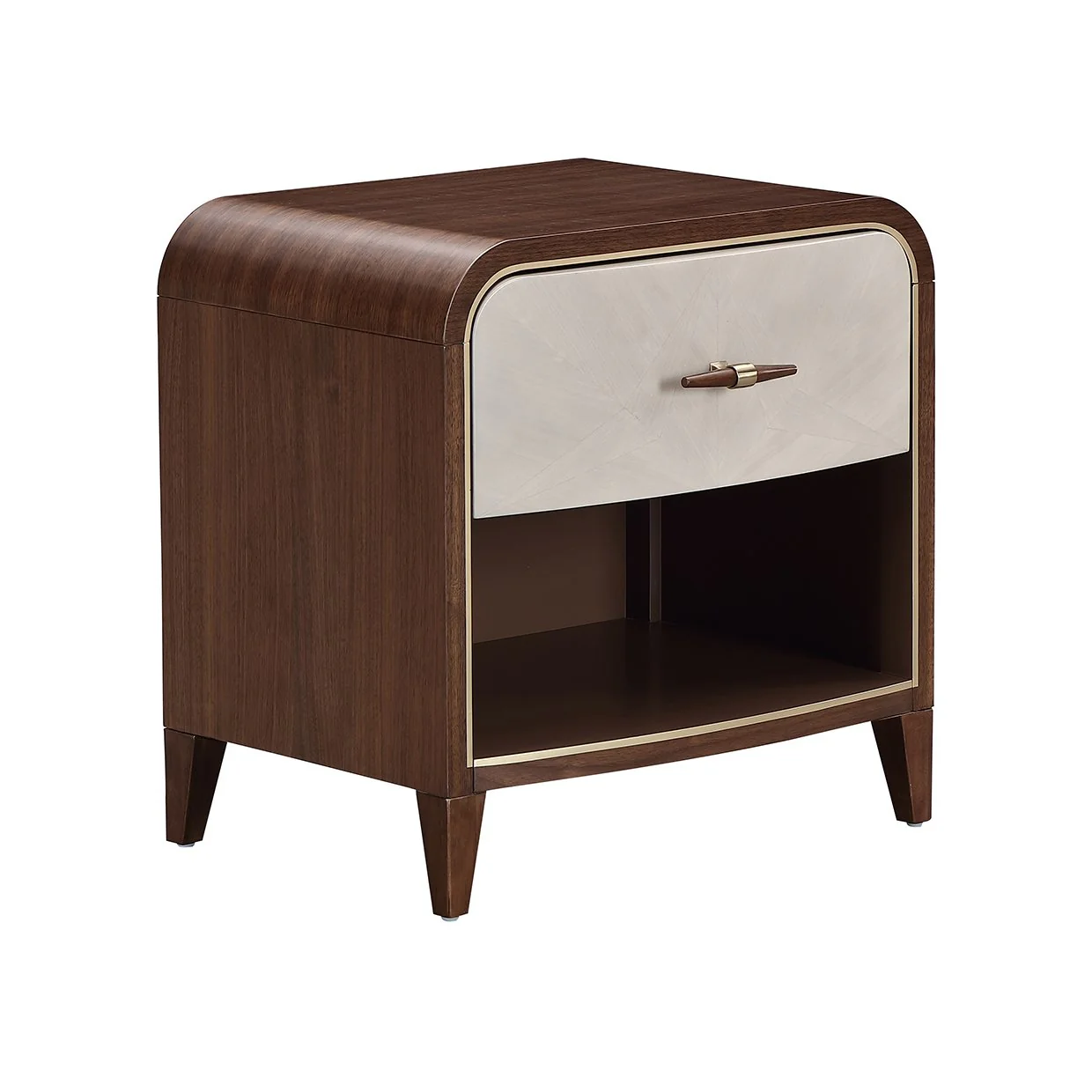 Houston 1-Drawer Nightstand - Walnut - Image 8