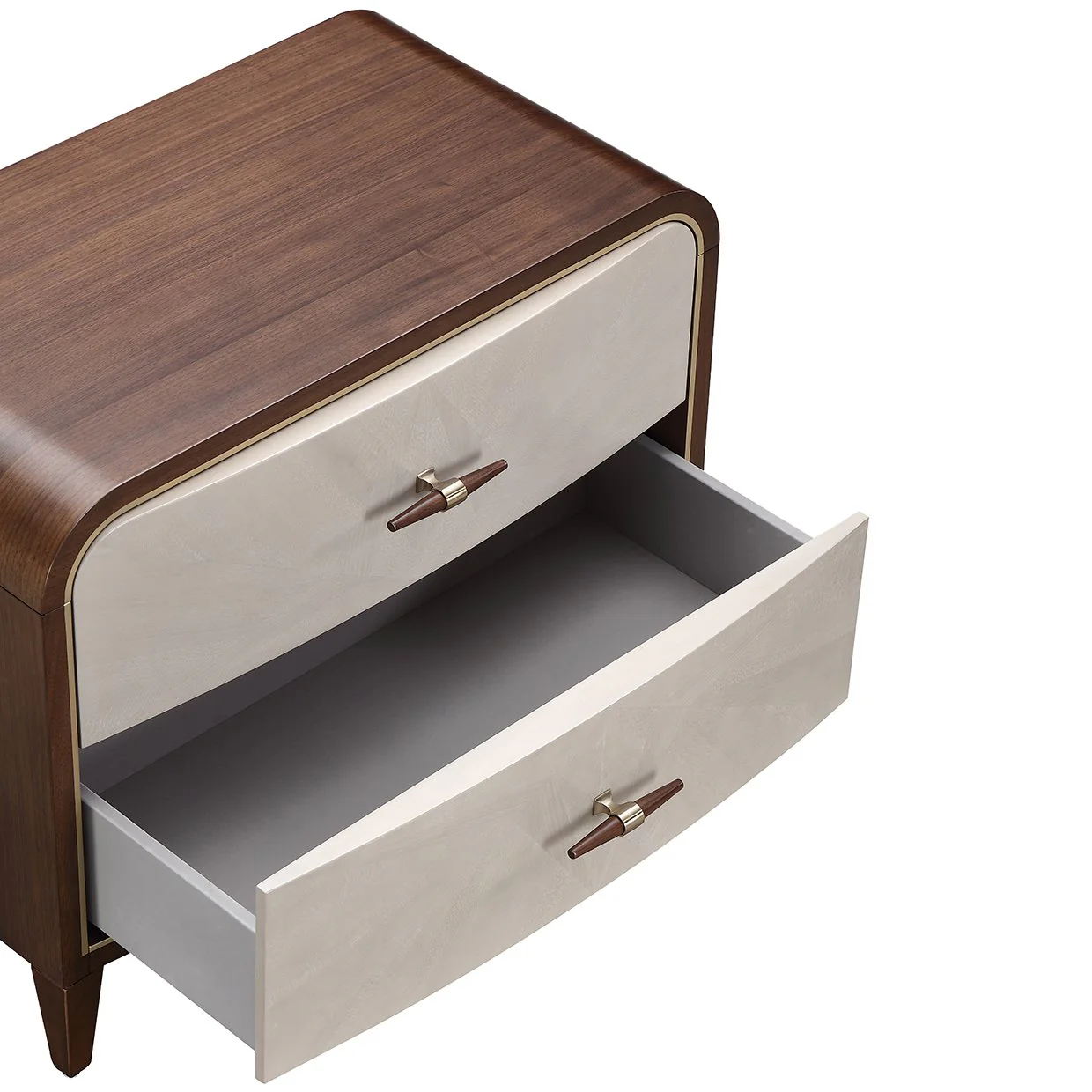 Houston 2-Drawer Nightstand - Walnut - Image 8