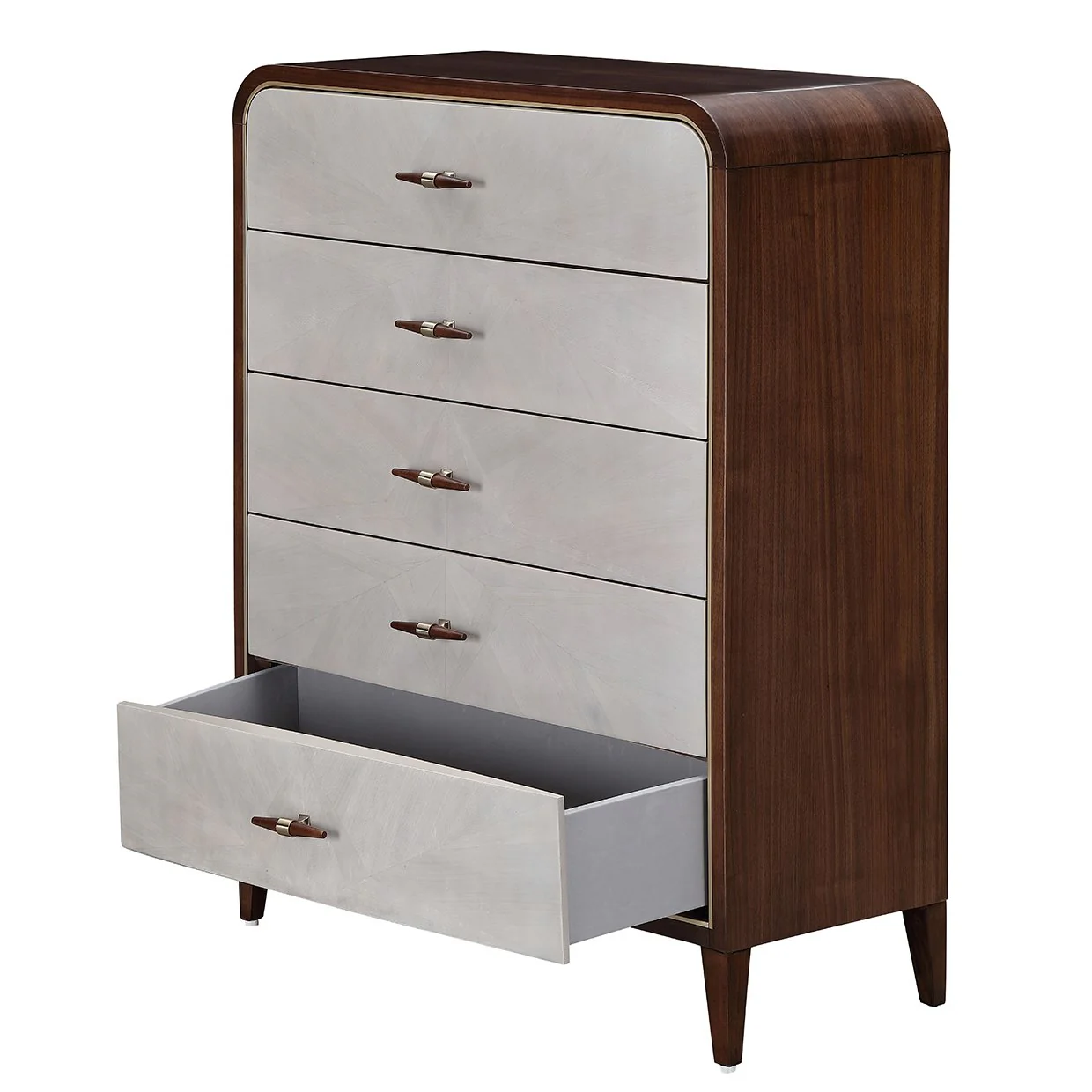 Houston 5-Drawer Chest - Walnut - Image 6