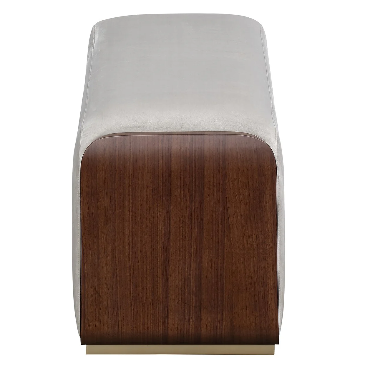 Houston Accent Bench - Porcini/Walnut - Image 2