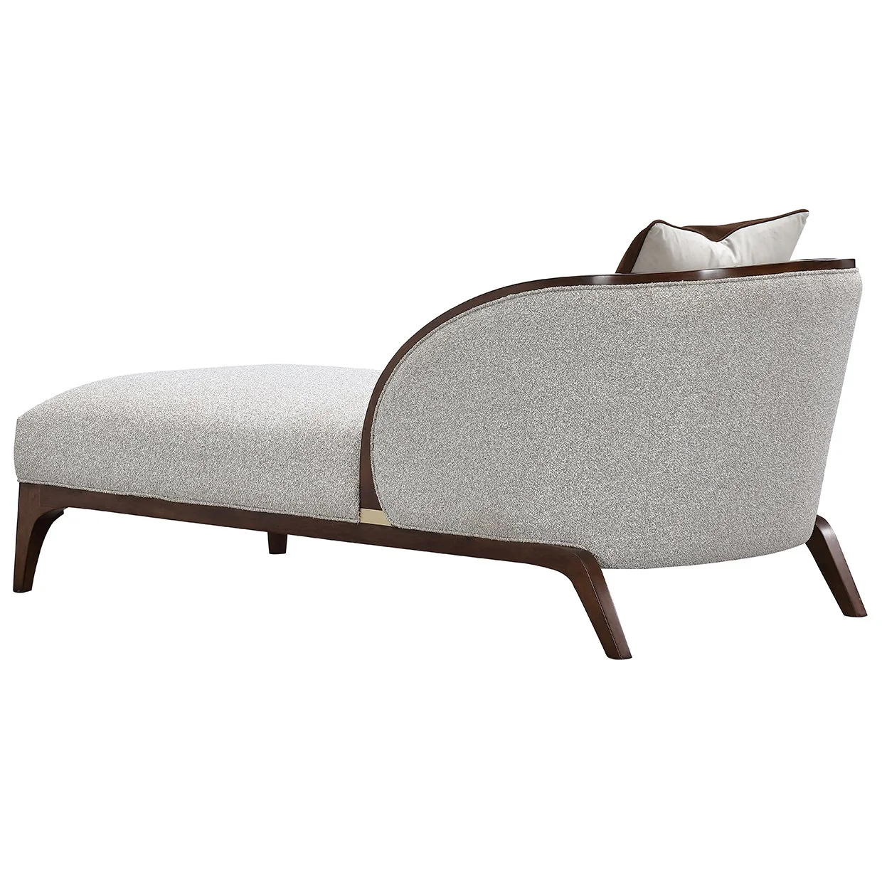 Houston Chaise - Pebble/Walnut - Image 4