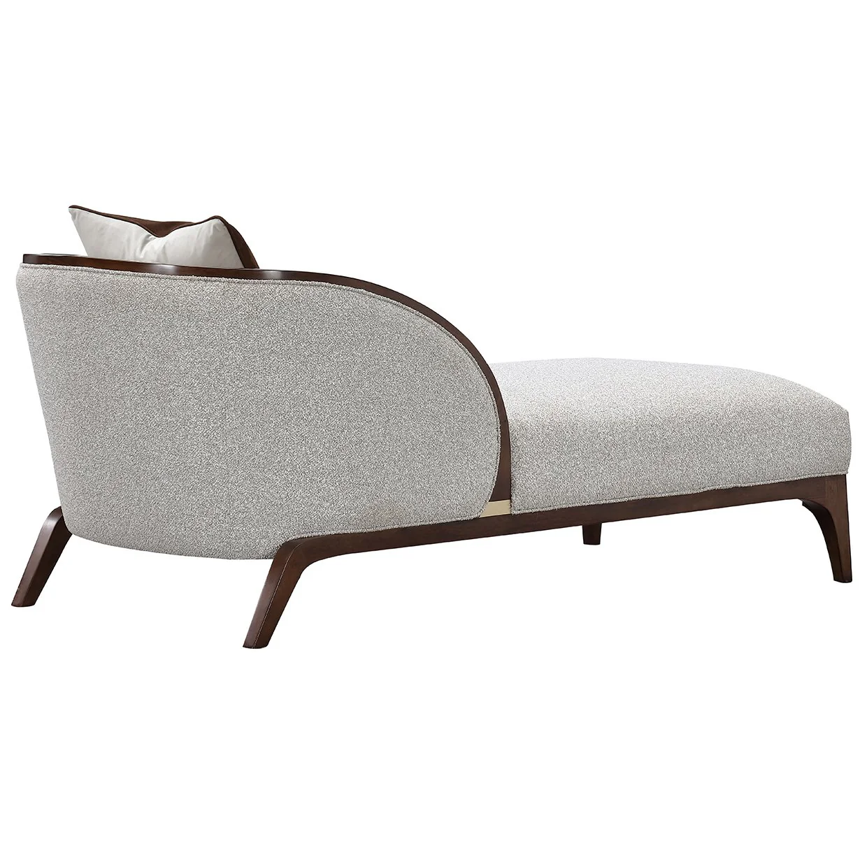Houston Chaise - Pebble/Walnut - Image 6