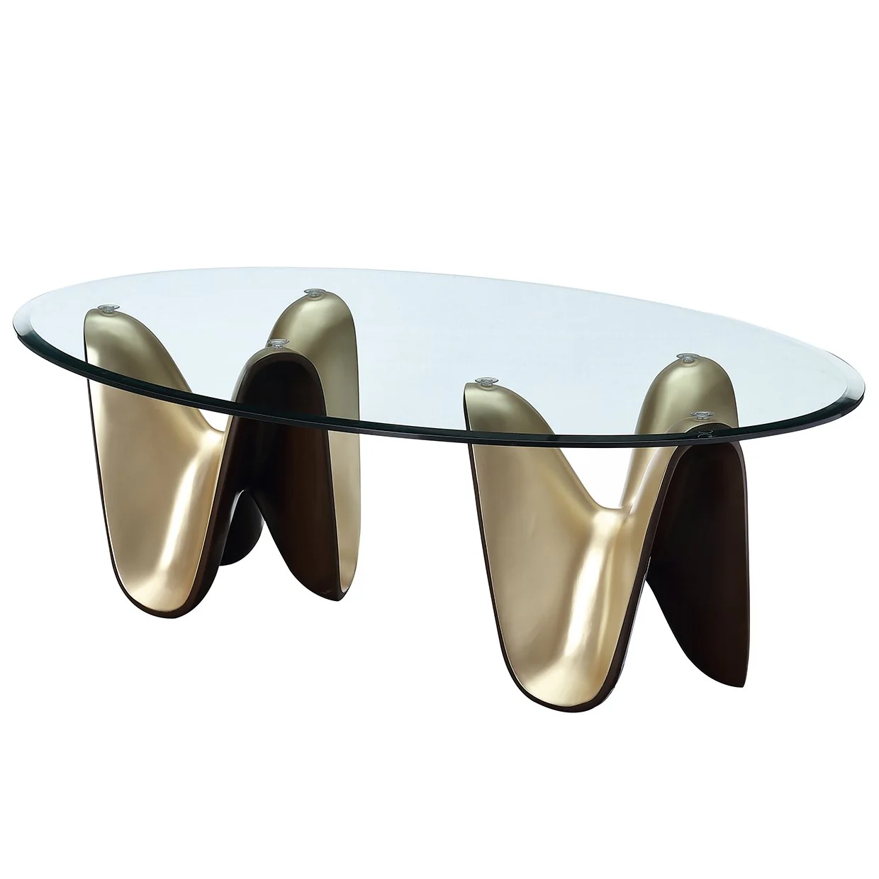 Houston Cocktail Table - Brushed Gold - Image 5