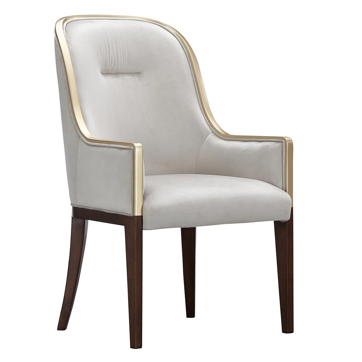 Houston Dining Arm Chair - Porcini/Walnut - Image 11