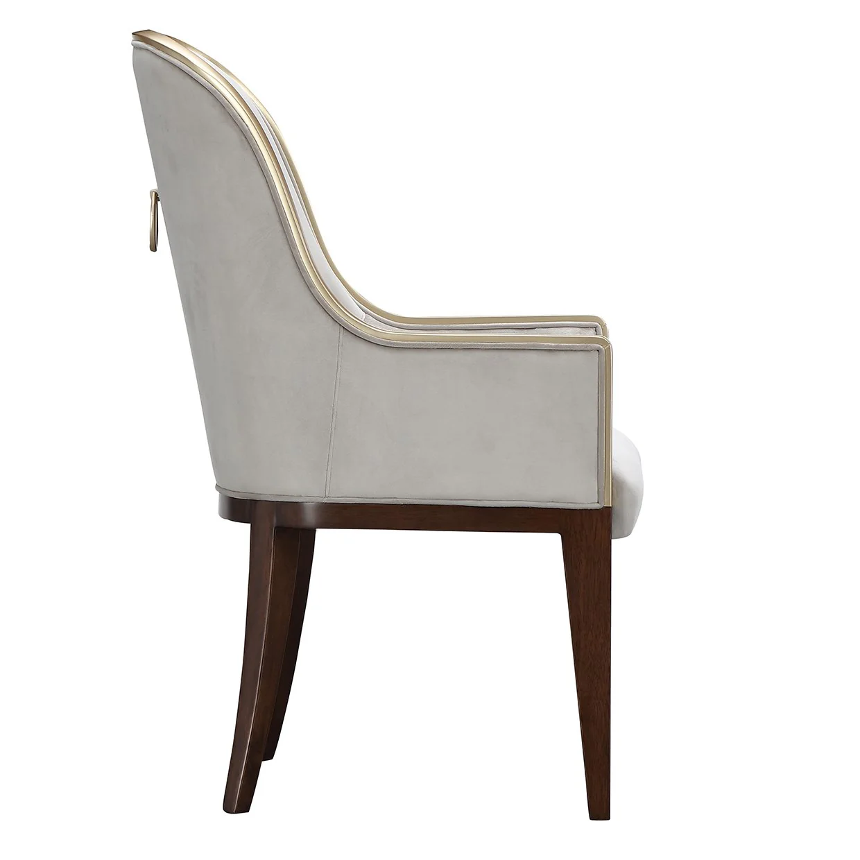 Houston Dining Arm Chair - Porcini/Walnut - Image 3