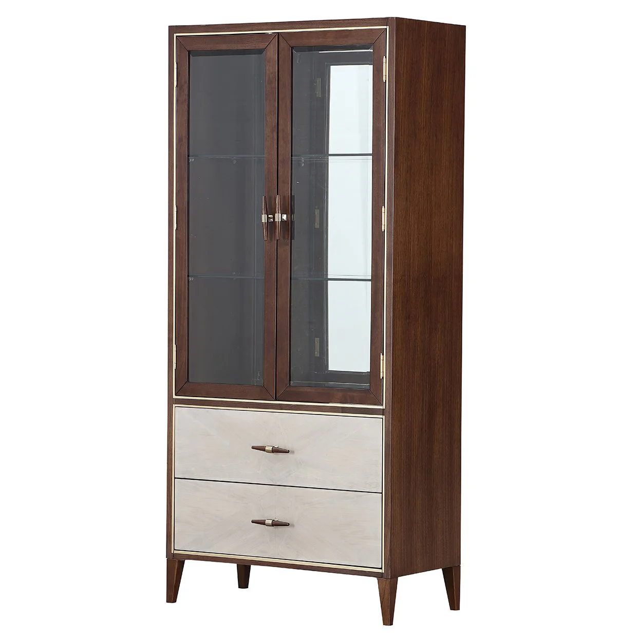 Houston Display Cabinet - Walnut - Image 14