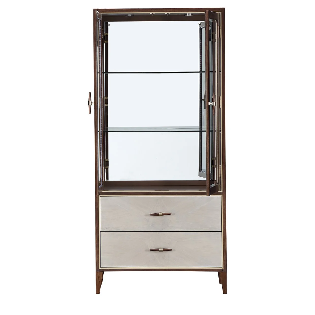 Houston Display Cabinet - Walnut - Image 3