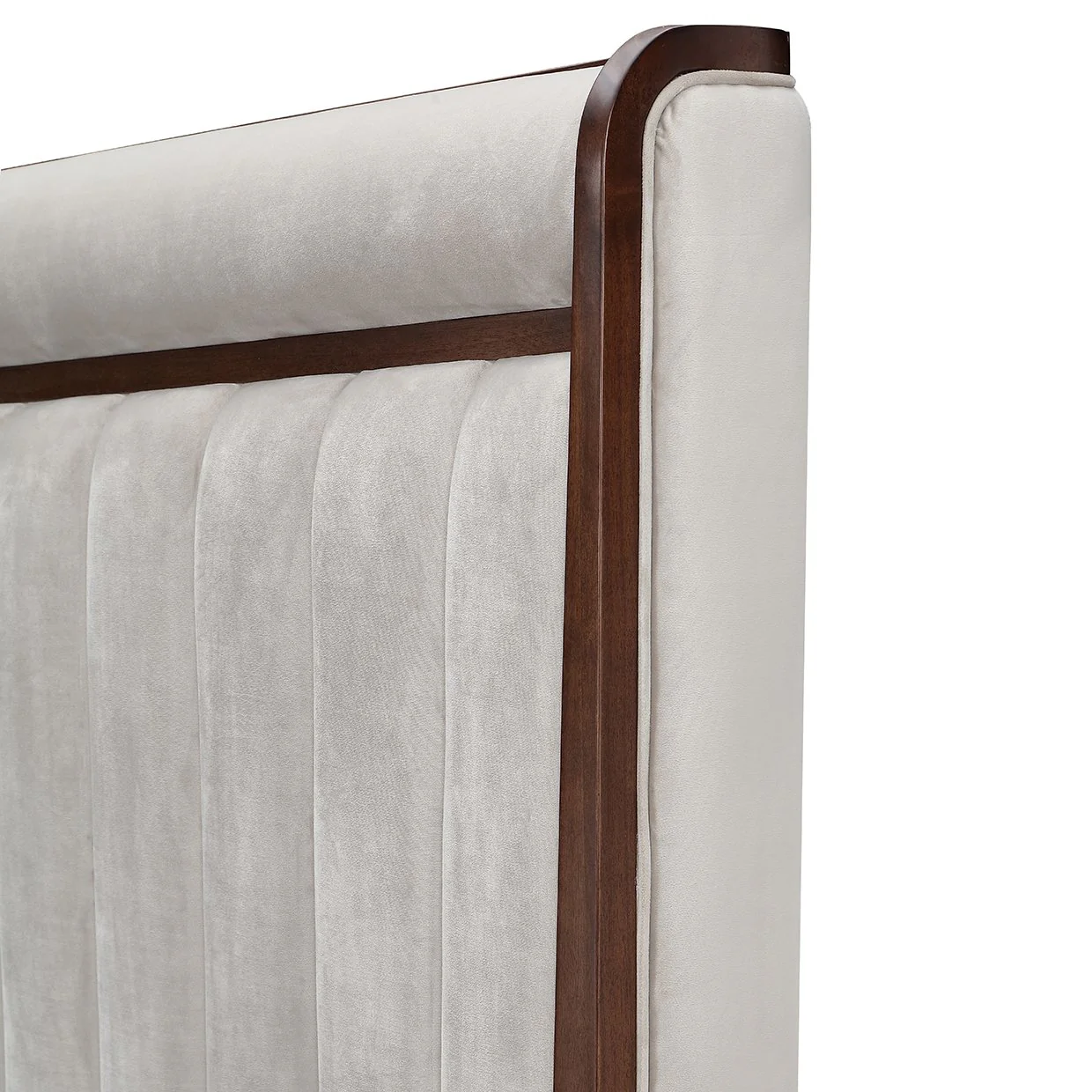 Houston Eastern King Channel Tufted Panel Bed - Porcini/Walnut - Image 6