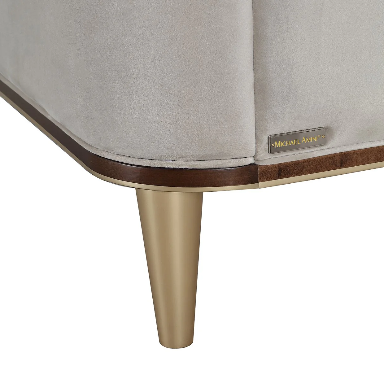 Houston Eastern King Channel Tufted Panel Bed - Porcini/Walnut - Image 8