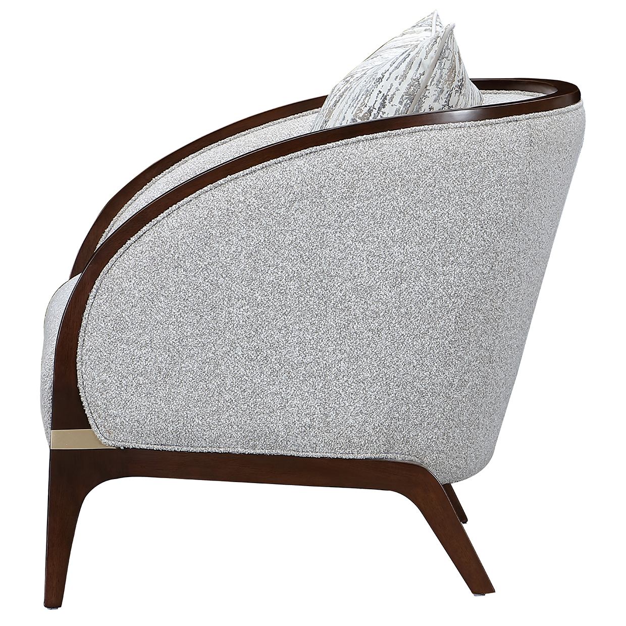 Houston Matching Chair - Pebble/Walnut - Image 6