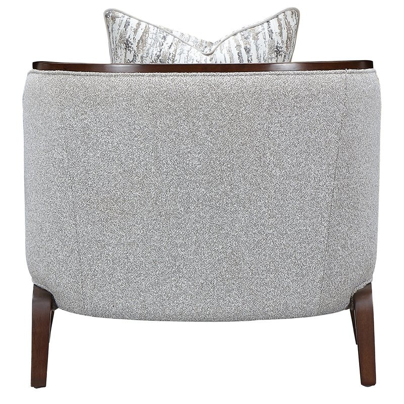 Houston Matching Chair - Pebble/Walnut - Image 8