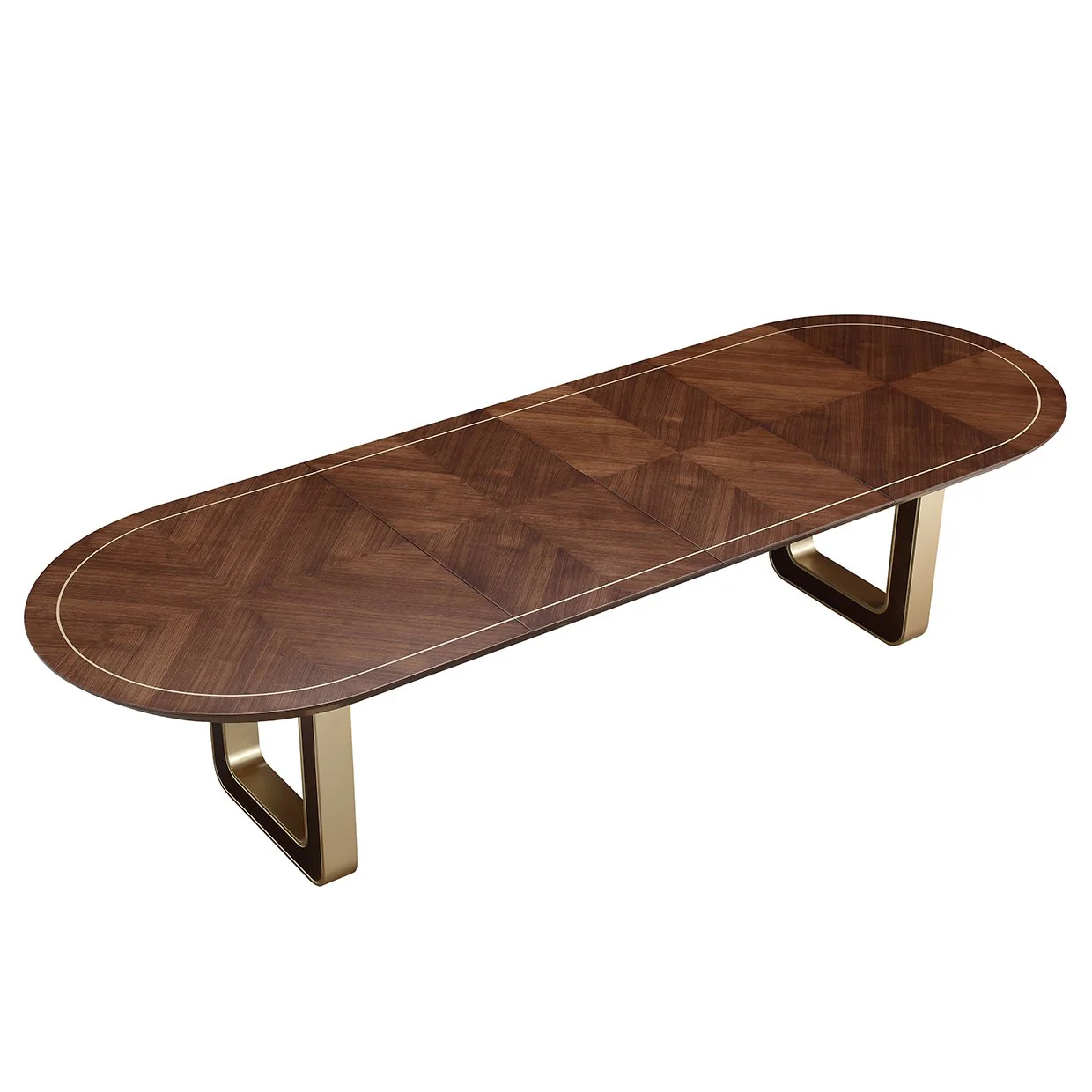 Houston Oval Dining Table - Walnut - Image 3
