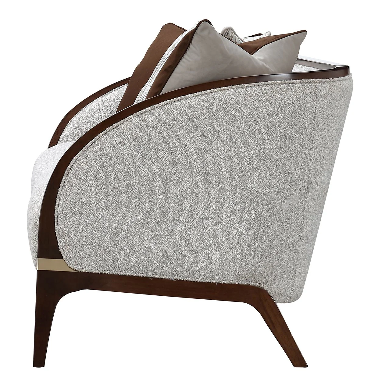 Houston Sofa - Pebble/Walnut - Image 8